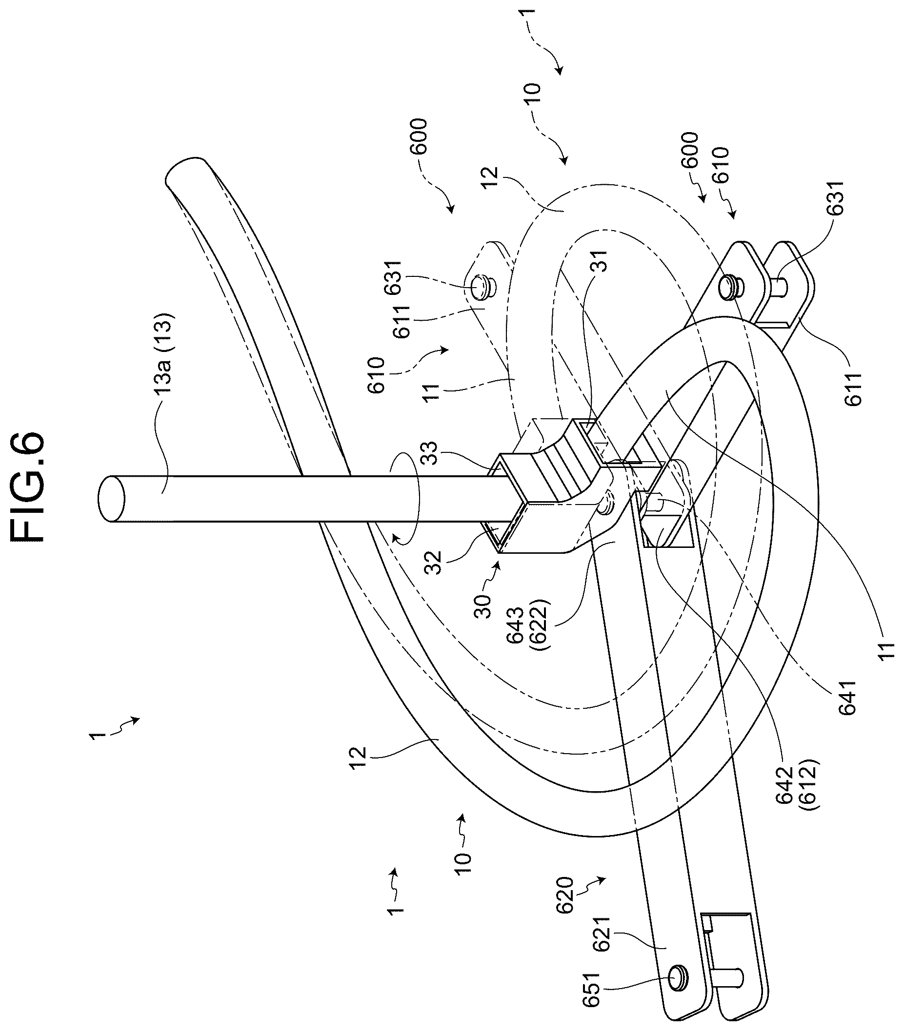 Patent US12617355 Figure 6 – Wire harness