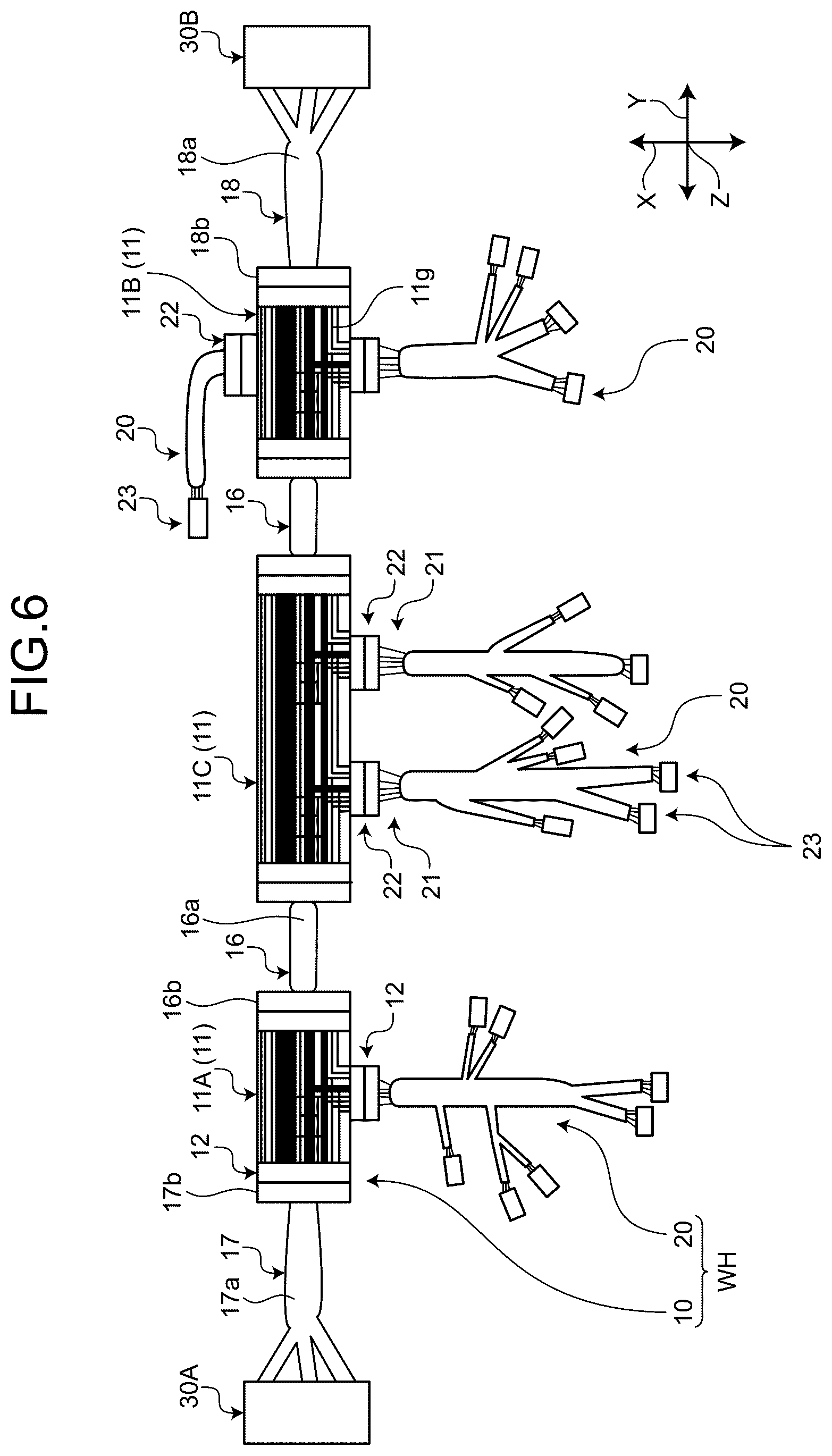 Patent US12617356 Figure 5 – Wire harness