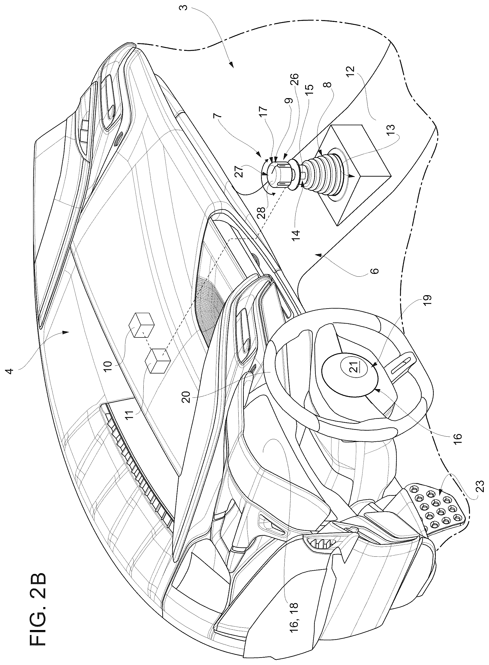 Patent US12617357 Figure 4 – Luminous device for turning on a road vehicle and relative road vehicle
