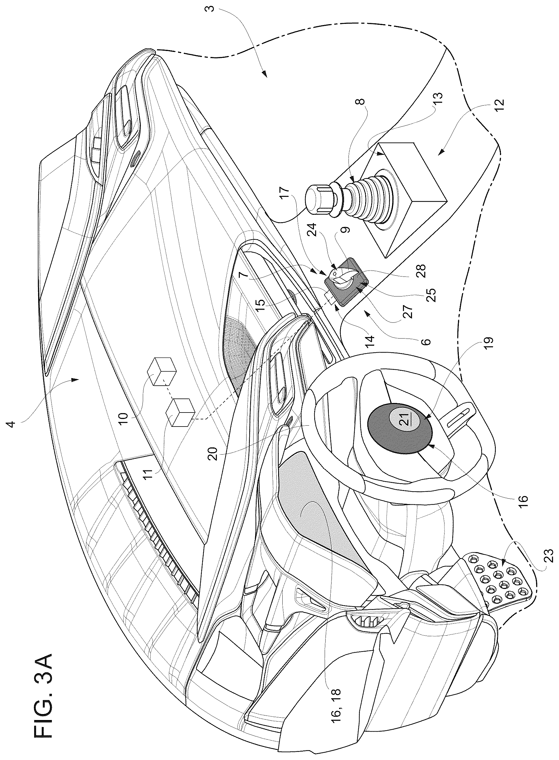 Patent US12617357 Figure 6 – Luminous device for turning on a road vehicle and relative road vehicle