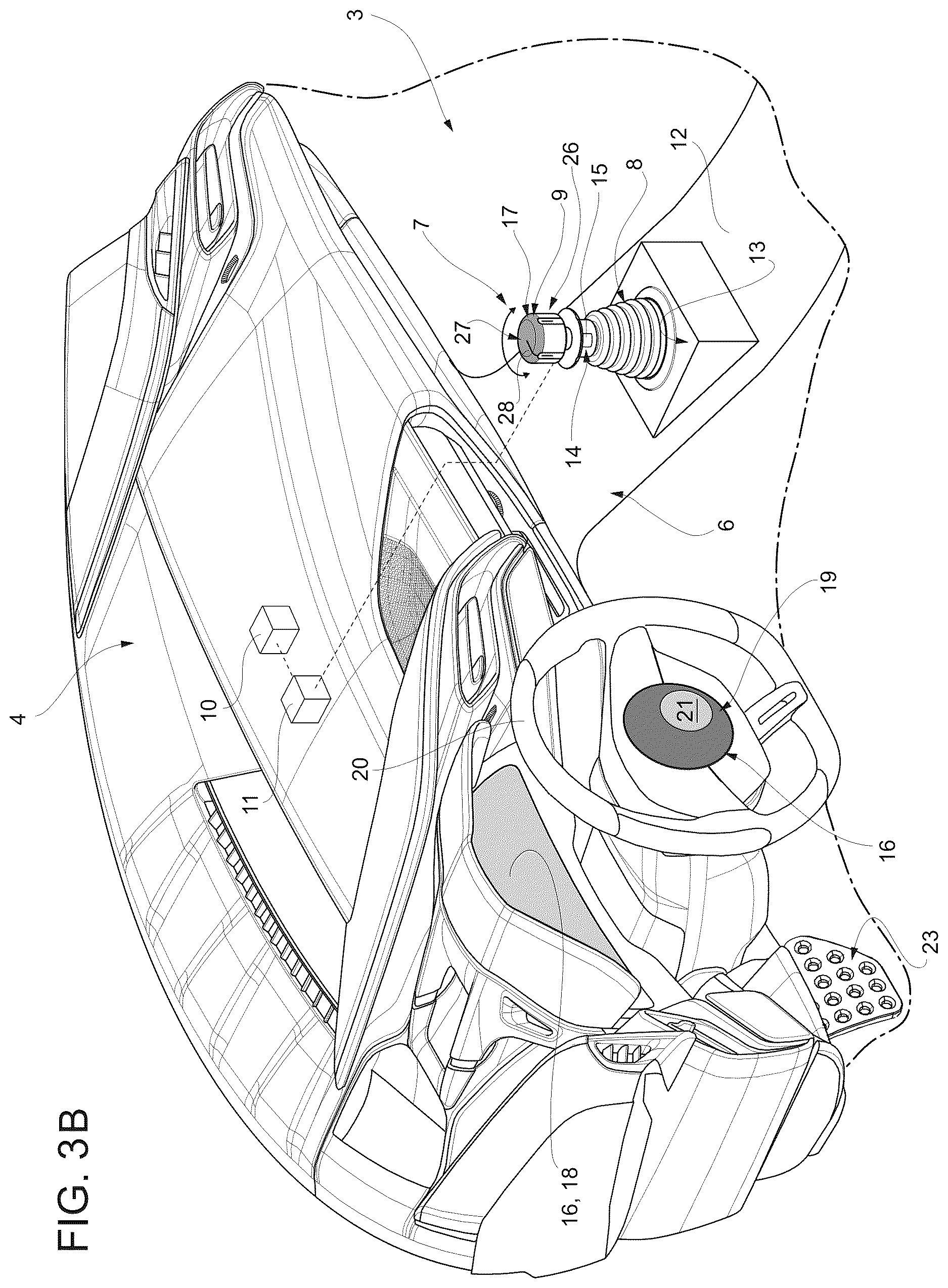 Patent US12617357 Figure 7 – Luminous device for turning on a road vehicle and relative road vehicle