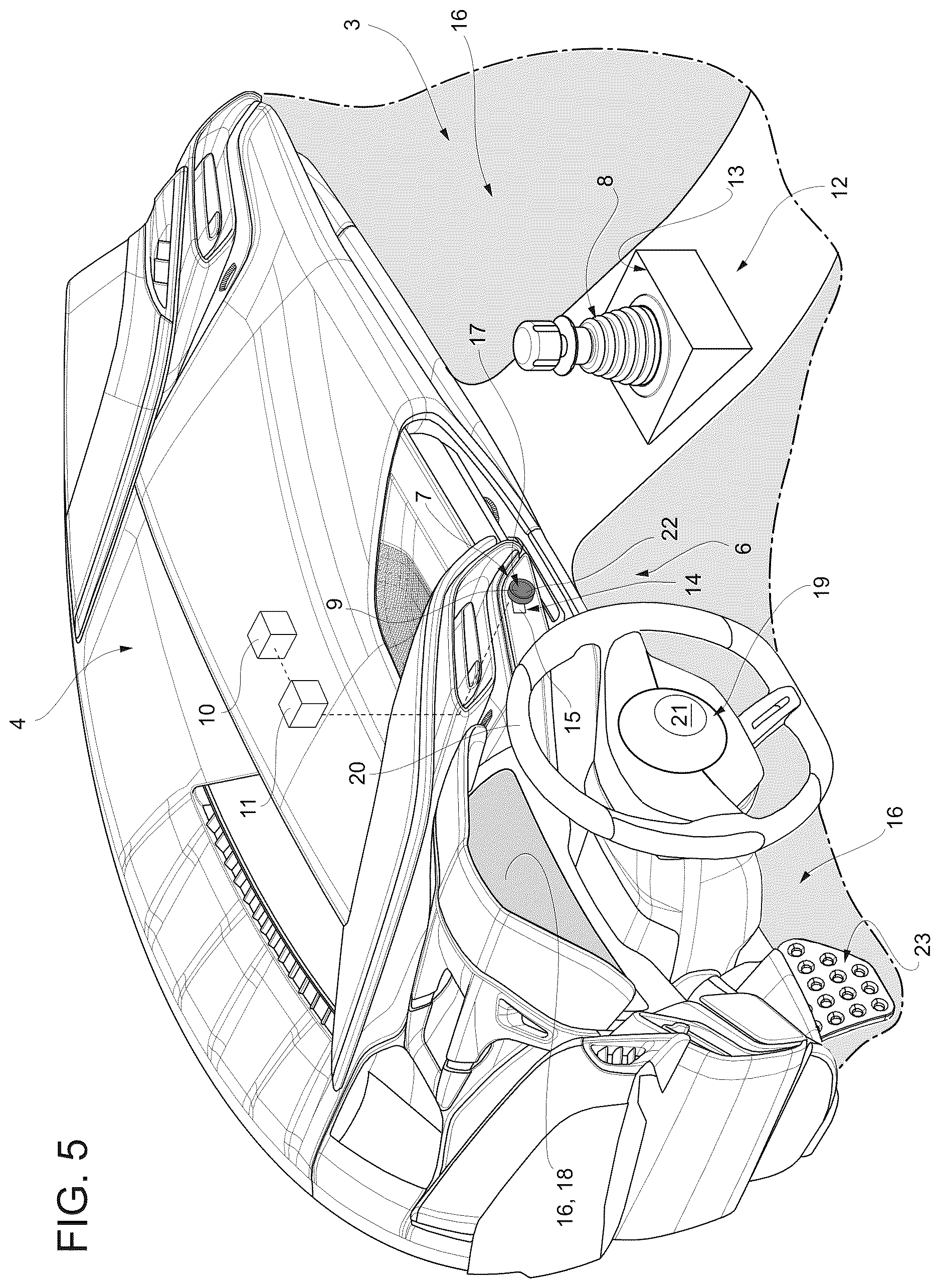 Patent US12617357 Figure 11 – Luminous device for turning on a road vehicle and relative road vehicle