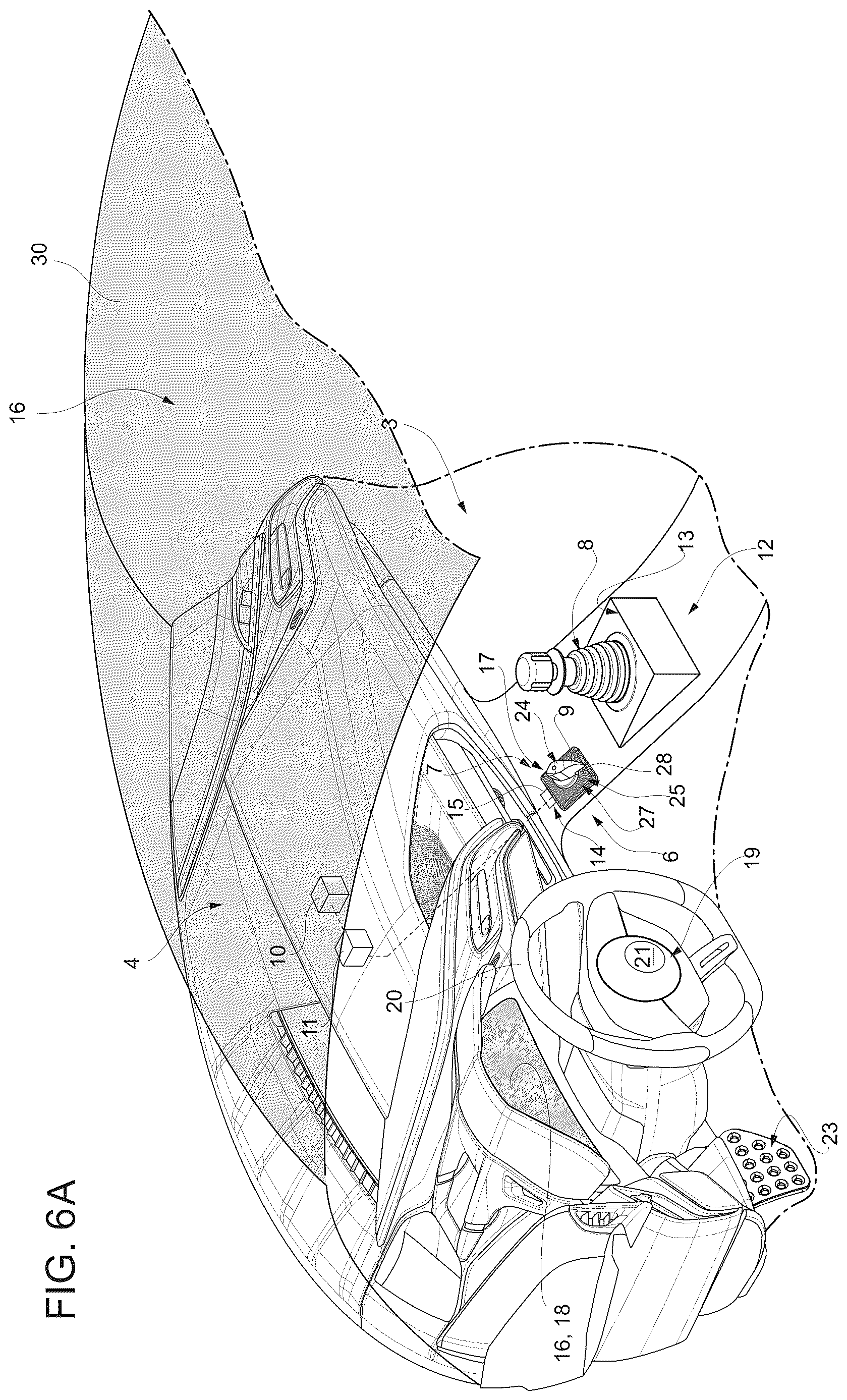 Patent US12617357 Figure 15 – Luminous device for turning on a road vehicle and relative road vehicle