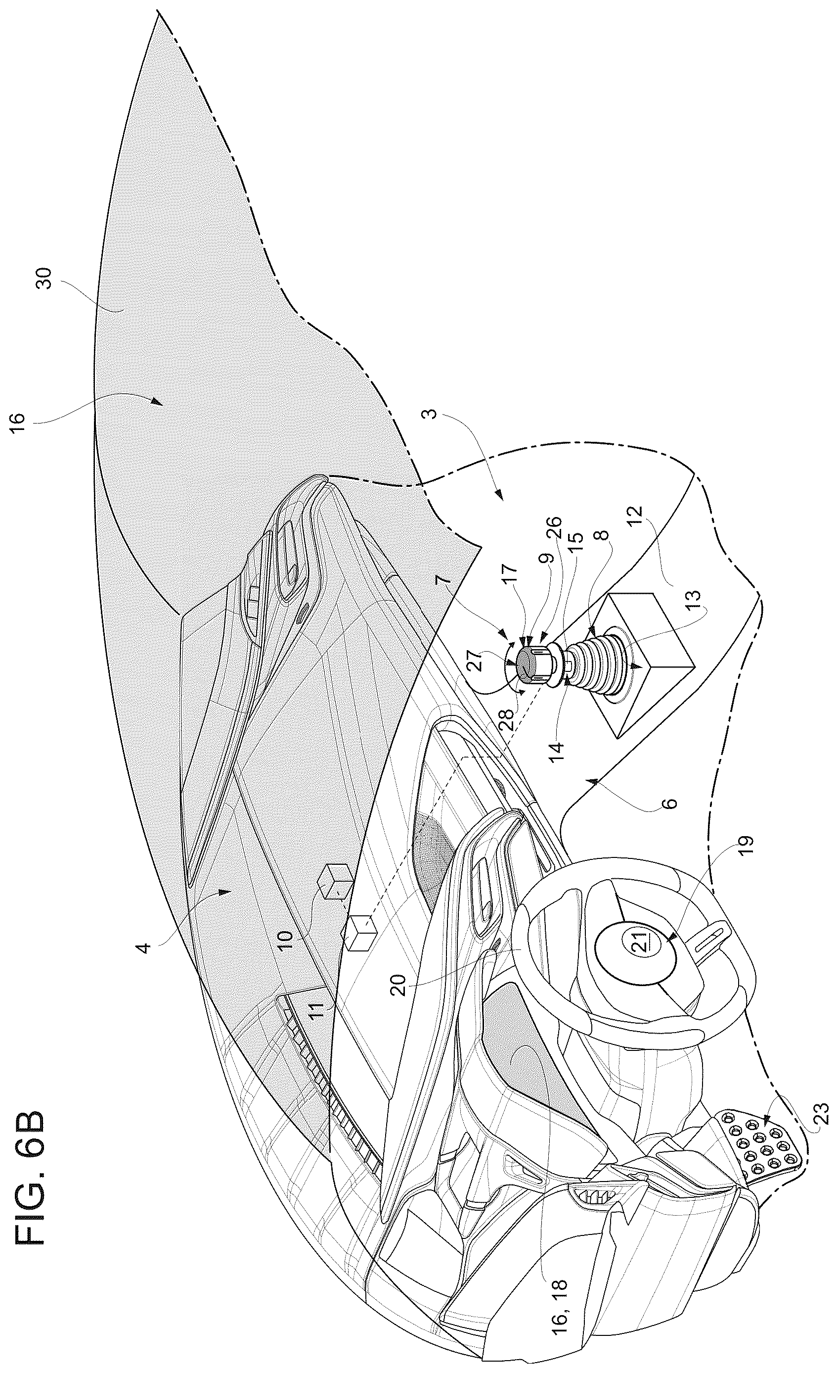 Patent US12617357 Figure 16 – Luminous device for turning on a road vehicle and relative road vehicle