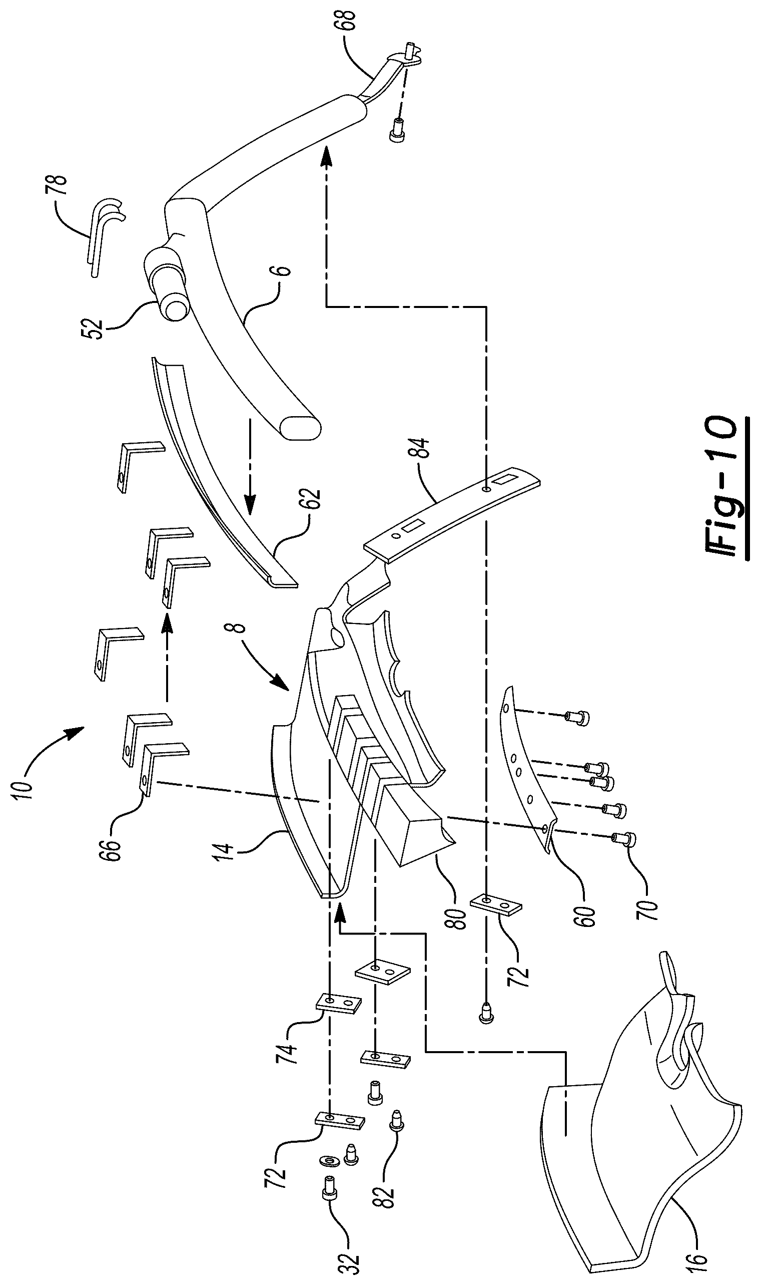 Patent US12617365 Figure 7 – Integrated roof rail airbag and interior trim assembly for automotive vehicles