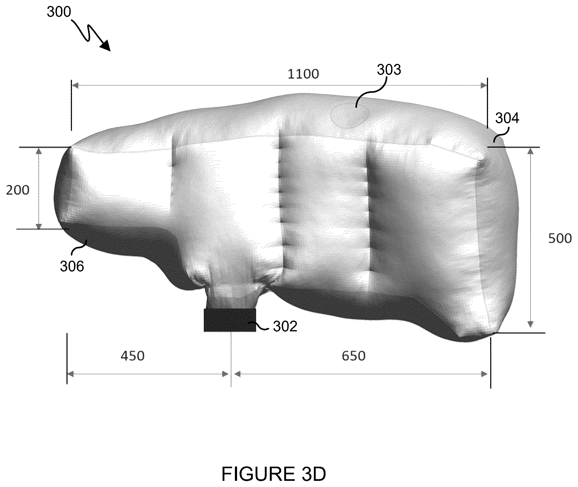 Patent US12617366 Figure 5 – Horizontally inflating passenger front air bag system