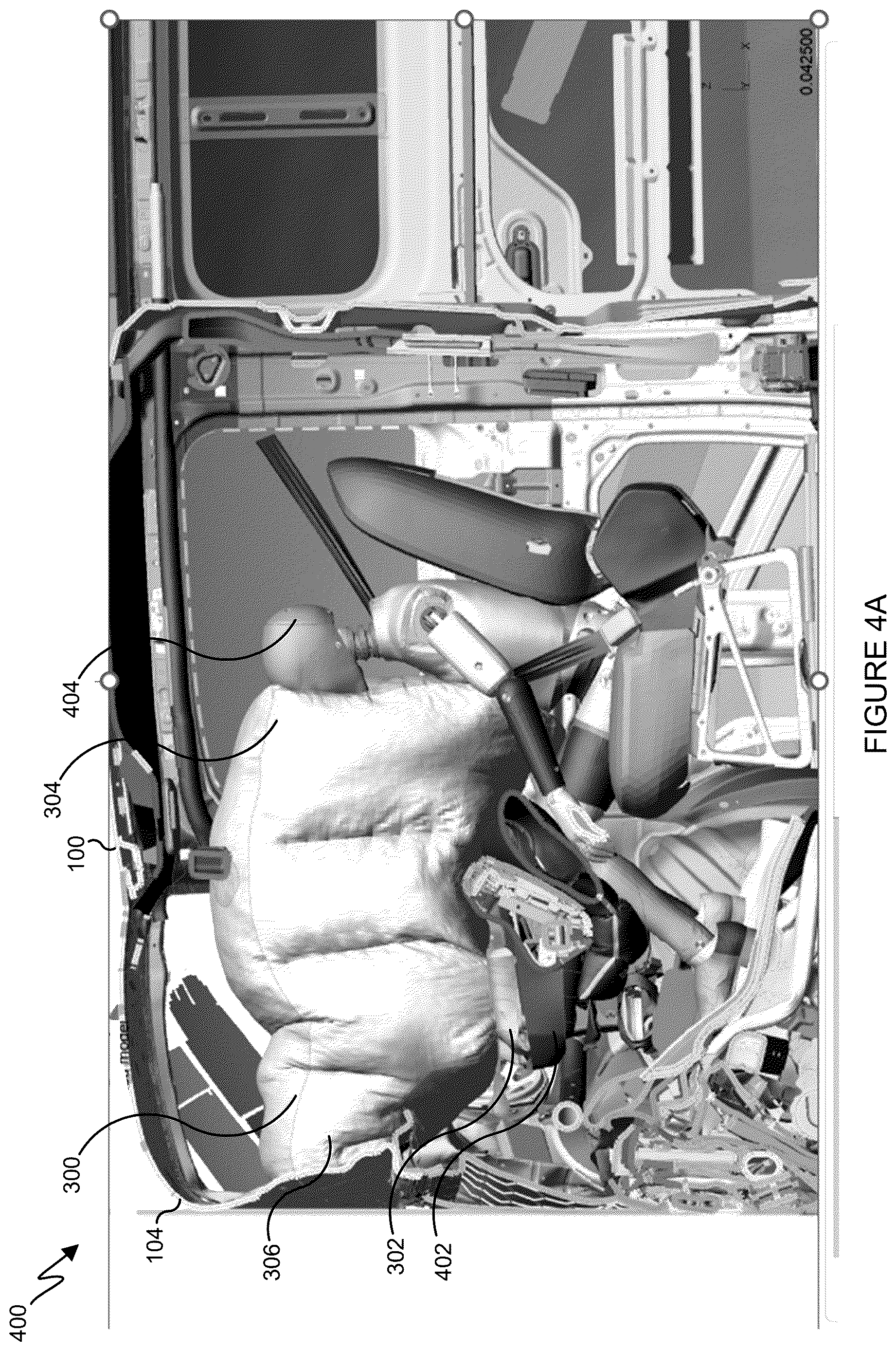 Patent US12617366 Figure 7 – Horizontally inflating passenger front air bag system