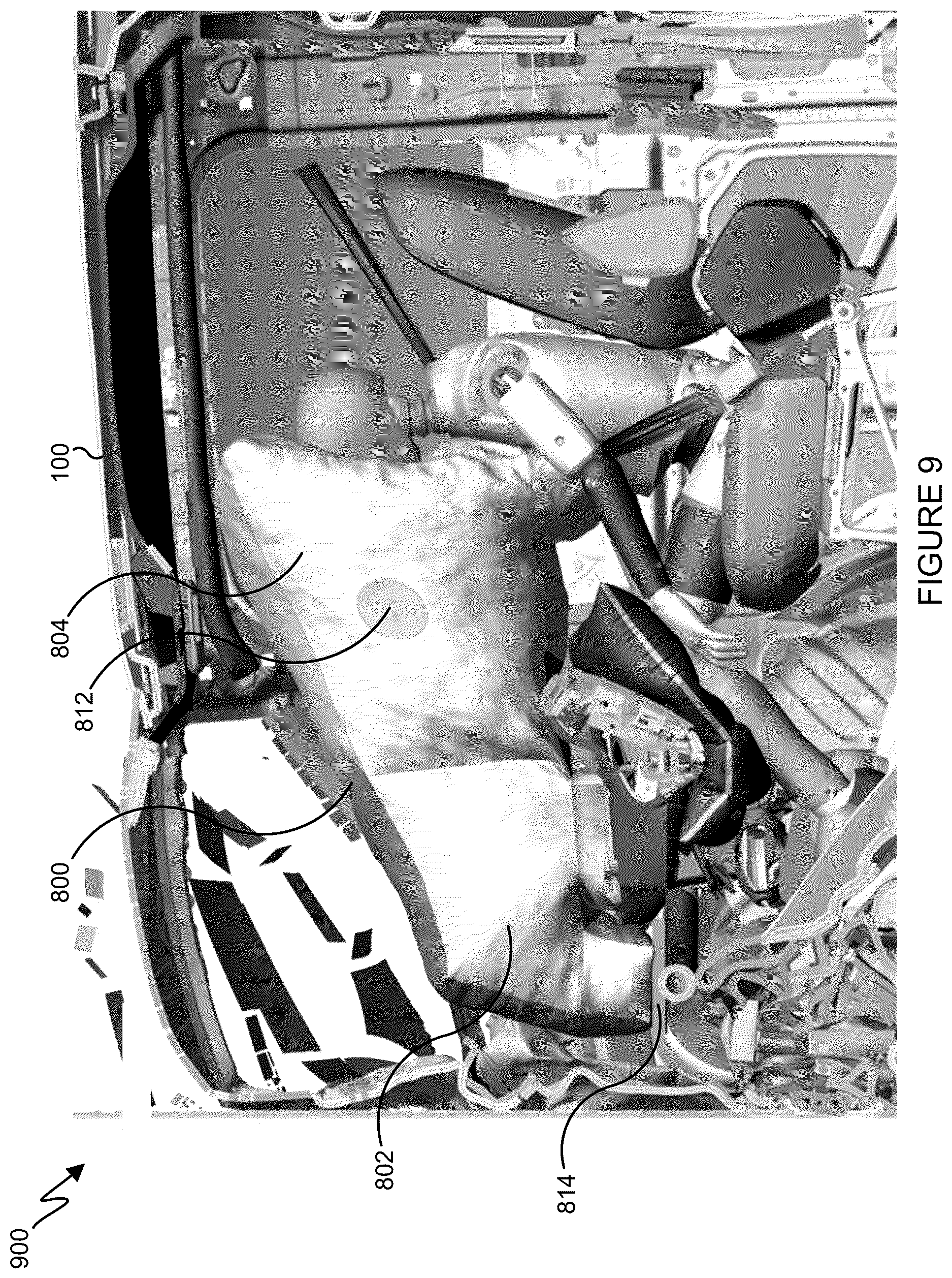 Patent US12617366 Figure 20 – Horizontally inflating passenger front air bag system
