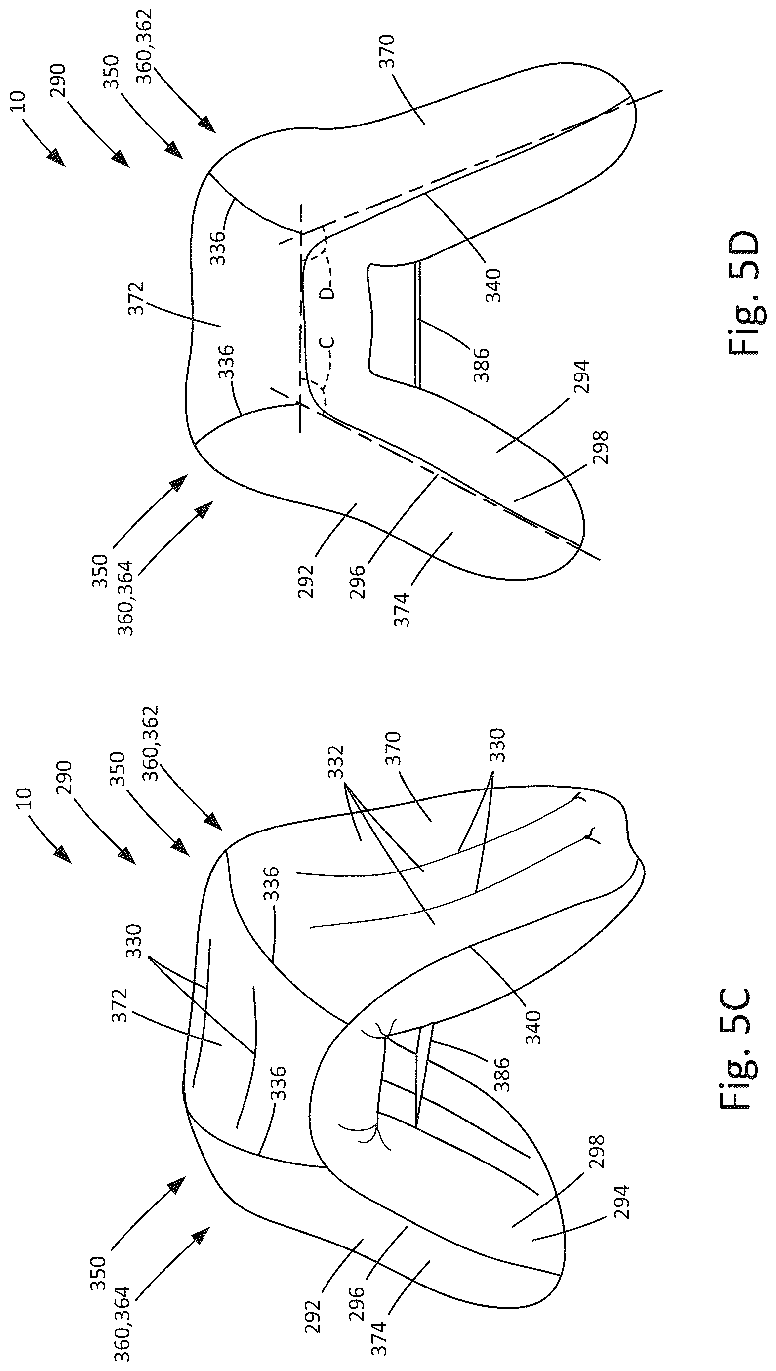Patent US12617367 Figure 8 – Pleated airbag construction
