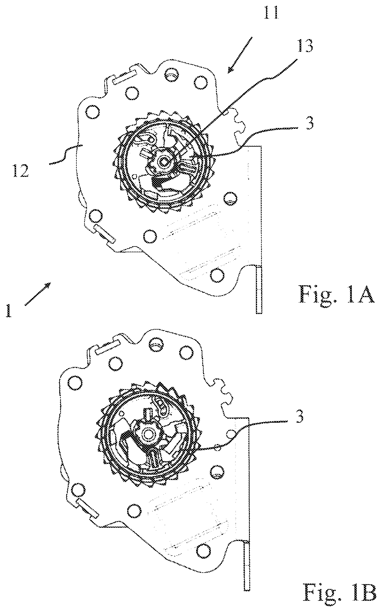 Patent US12617370 Figure 1 – Self-locking belt retractor