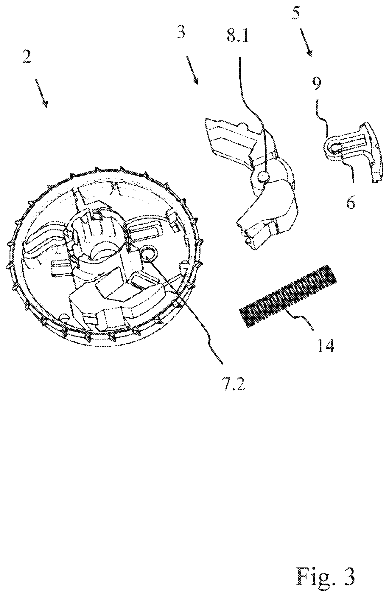 Patent US12617370 Figure 3 – Self-locking belt retractor