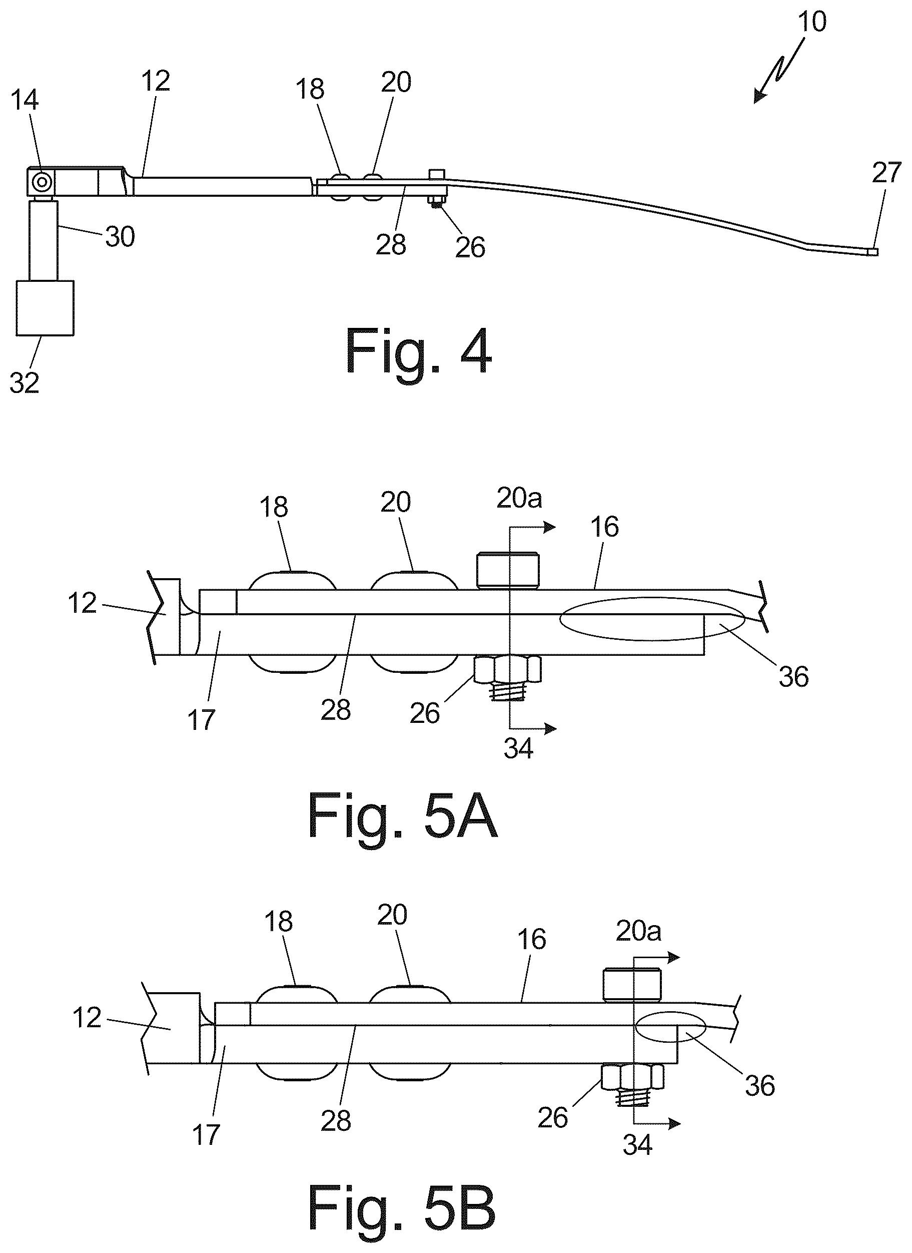 Patent US12617374 Figure 3 – Adjustable blade load mechanism for cantilever beam wiper arm assembly