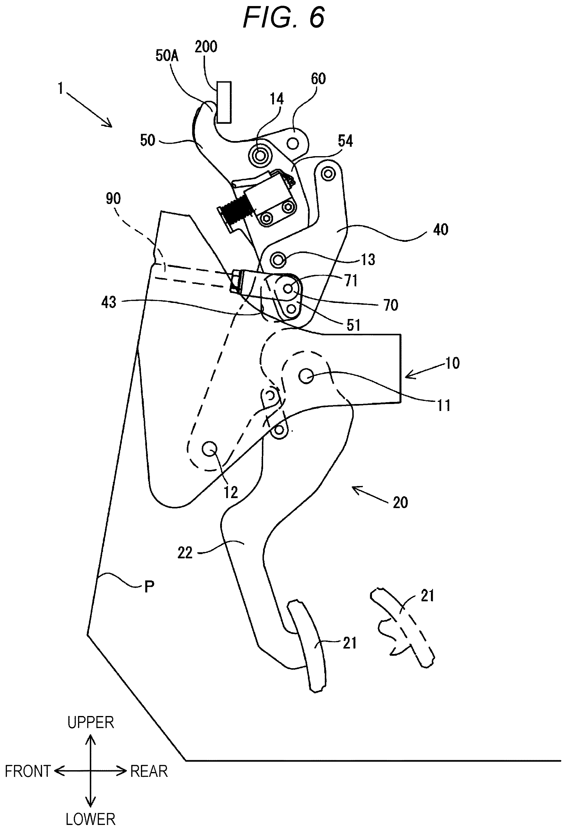 Patent US12617375 Figure 6 – Operation pedal device for vehicle