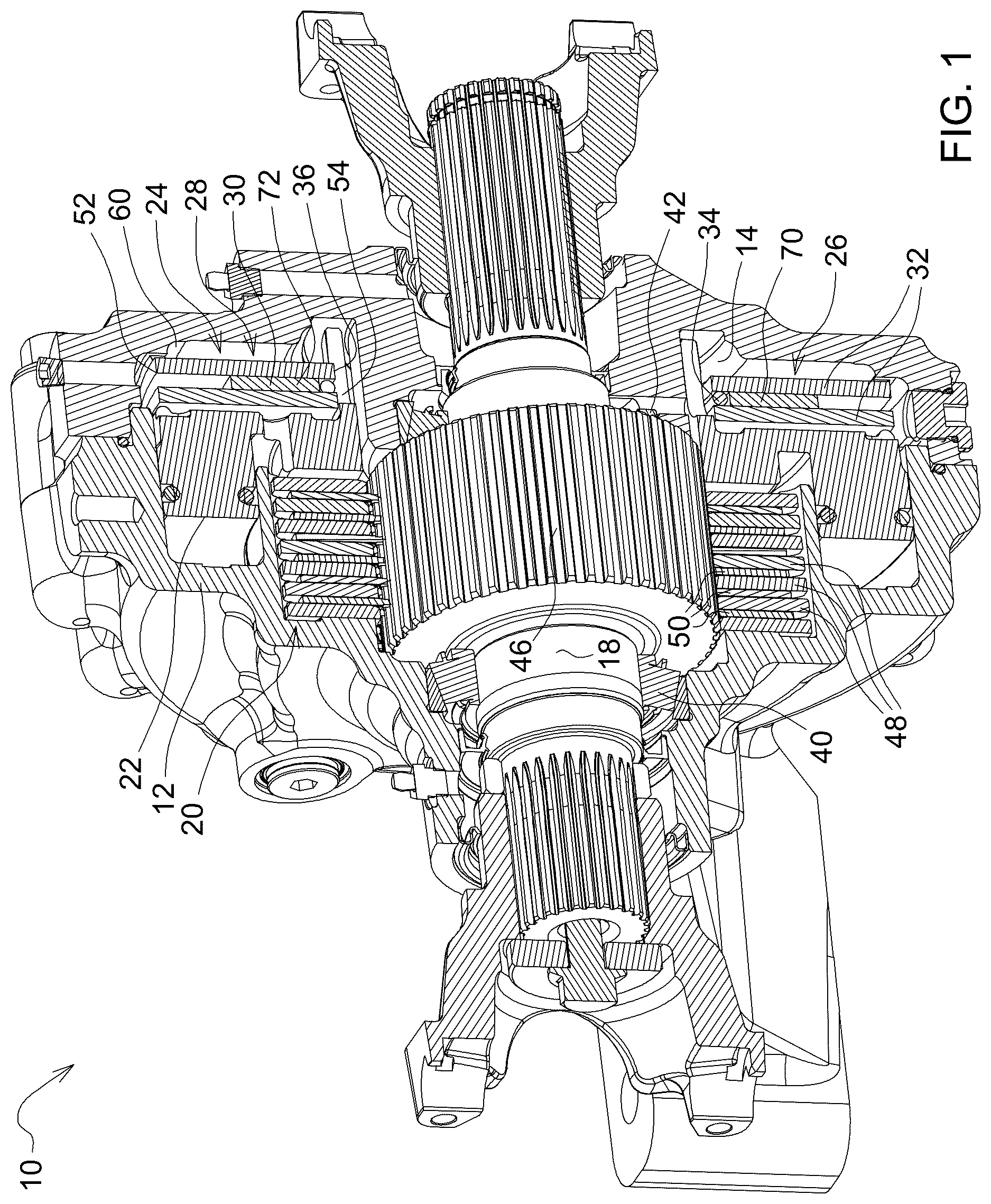 Patent US12617382 Figure 1 – Brake assembly and method of supplying lubricant in a brake assembly