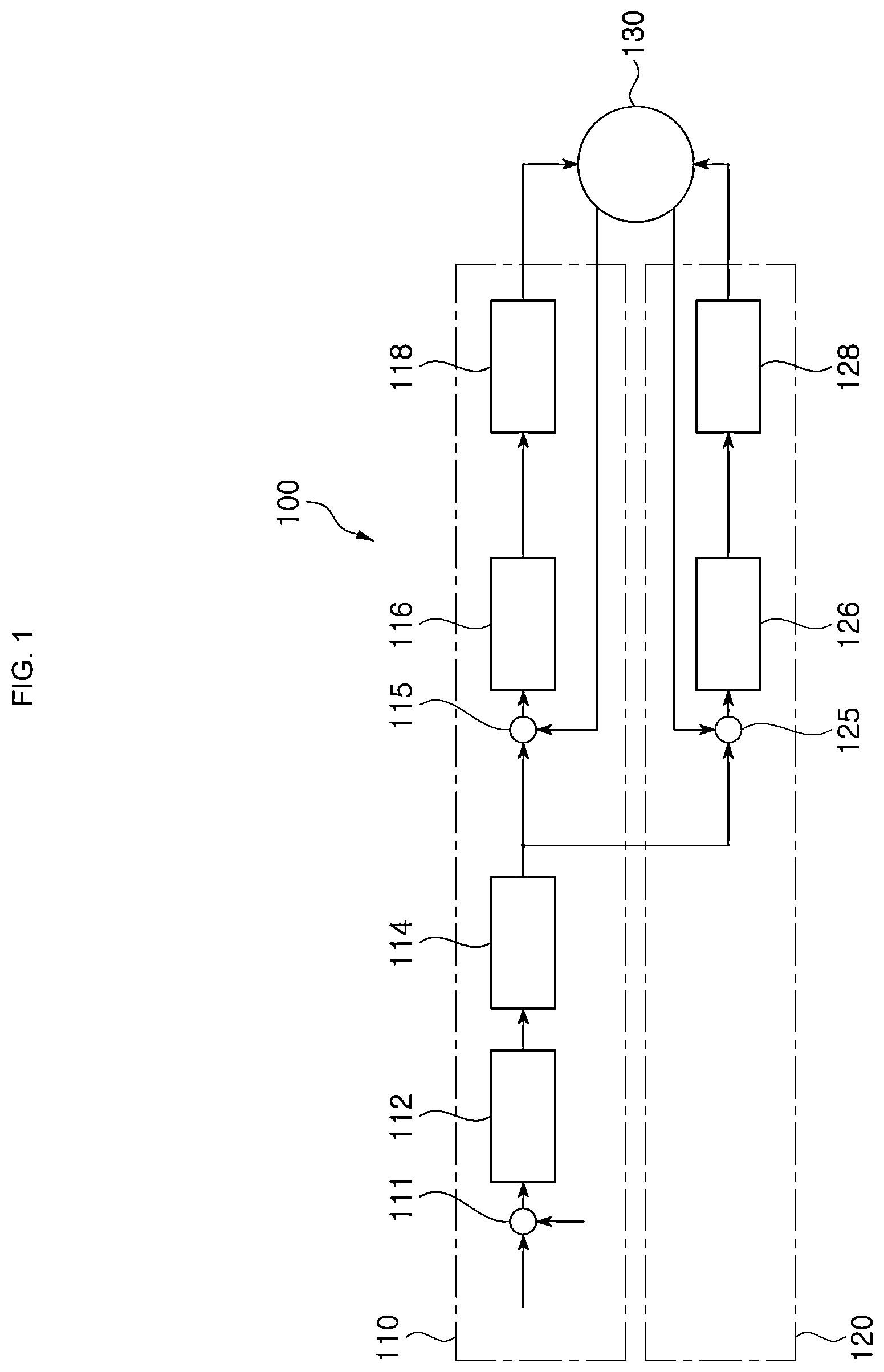 Patent US12617383 Figure 1 – Electromechanical brake system and method of operating the same