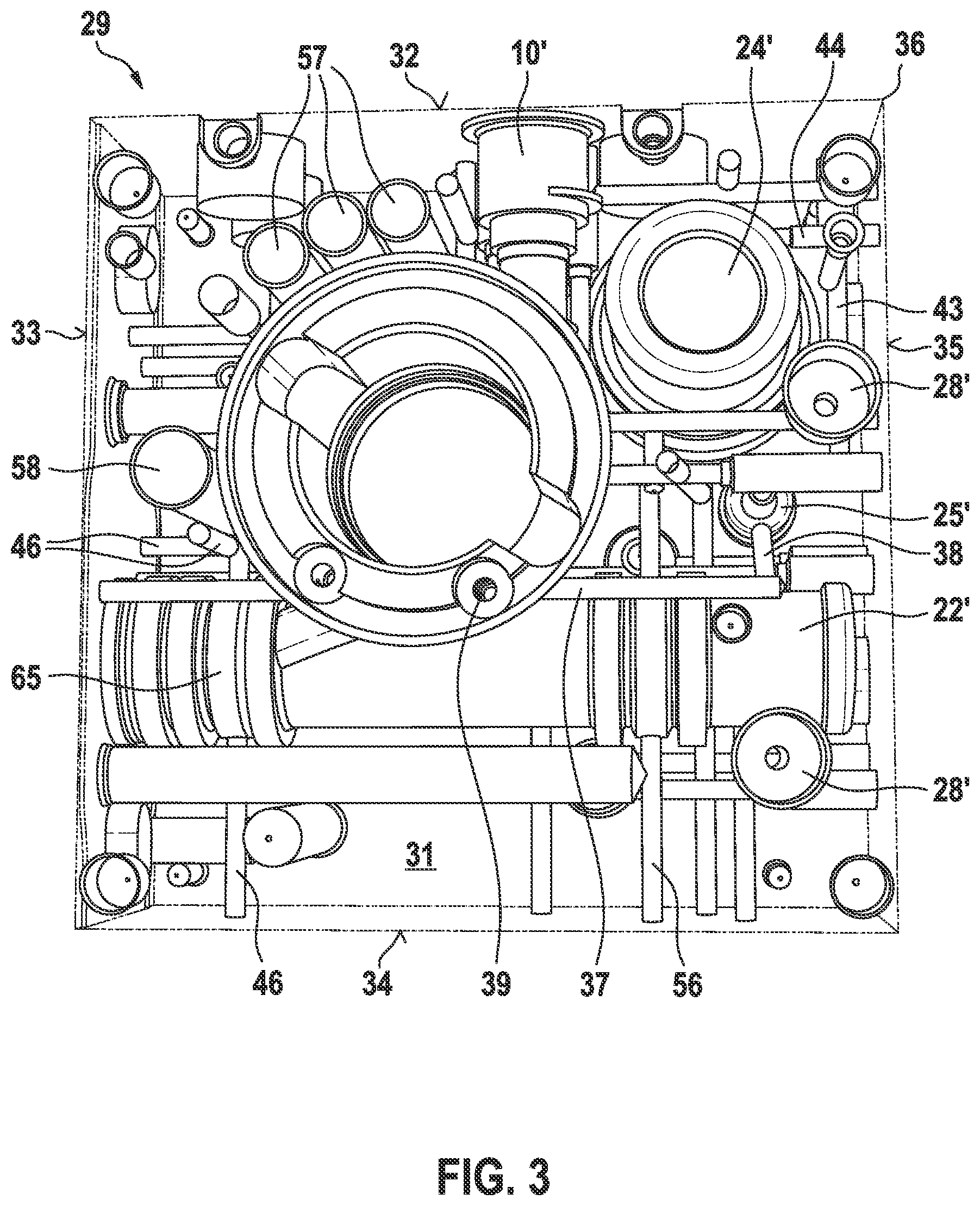 Patent US12617384 Figure 3 – Hydraulic block for a hydraulic servo power brake system