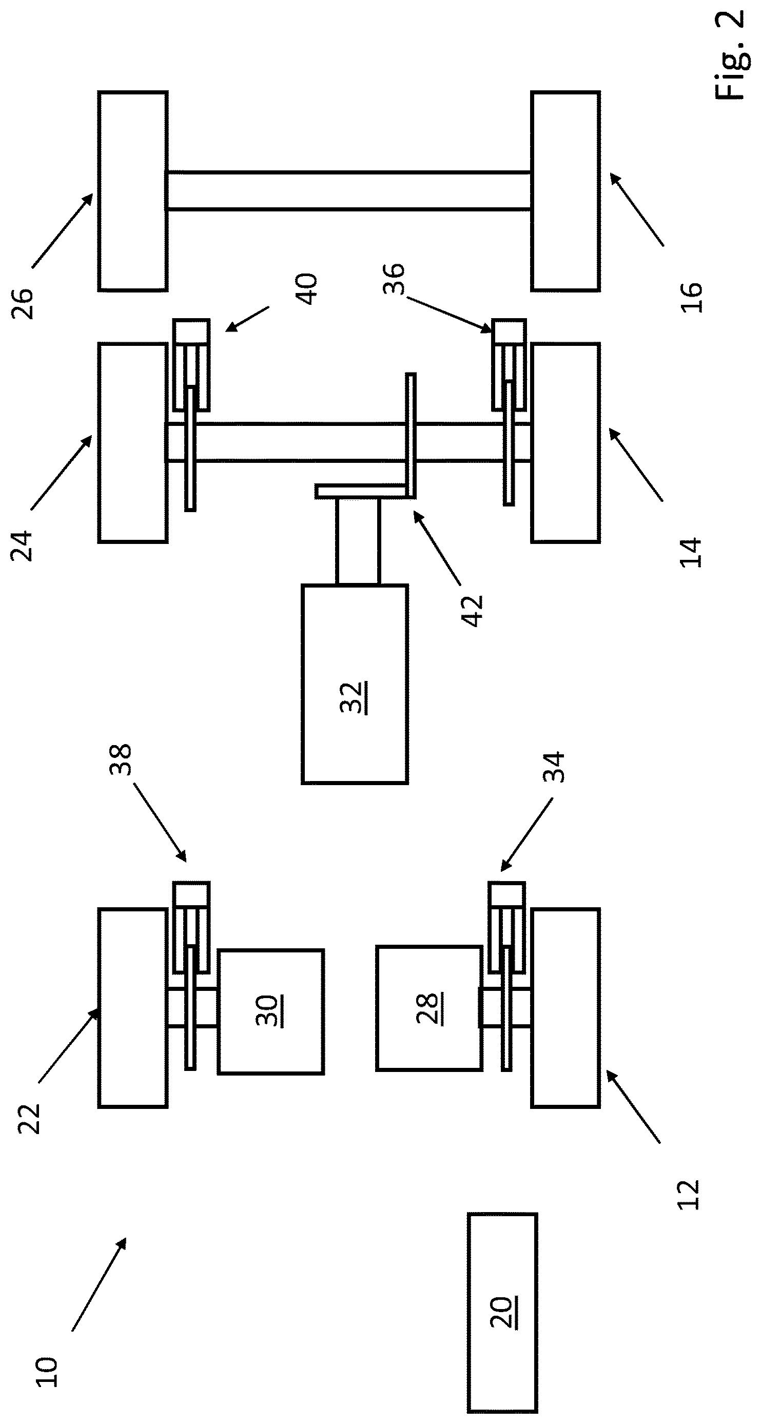 Patent US12617386 Figure 2 – Control system for controlling a retardation of a vehicle