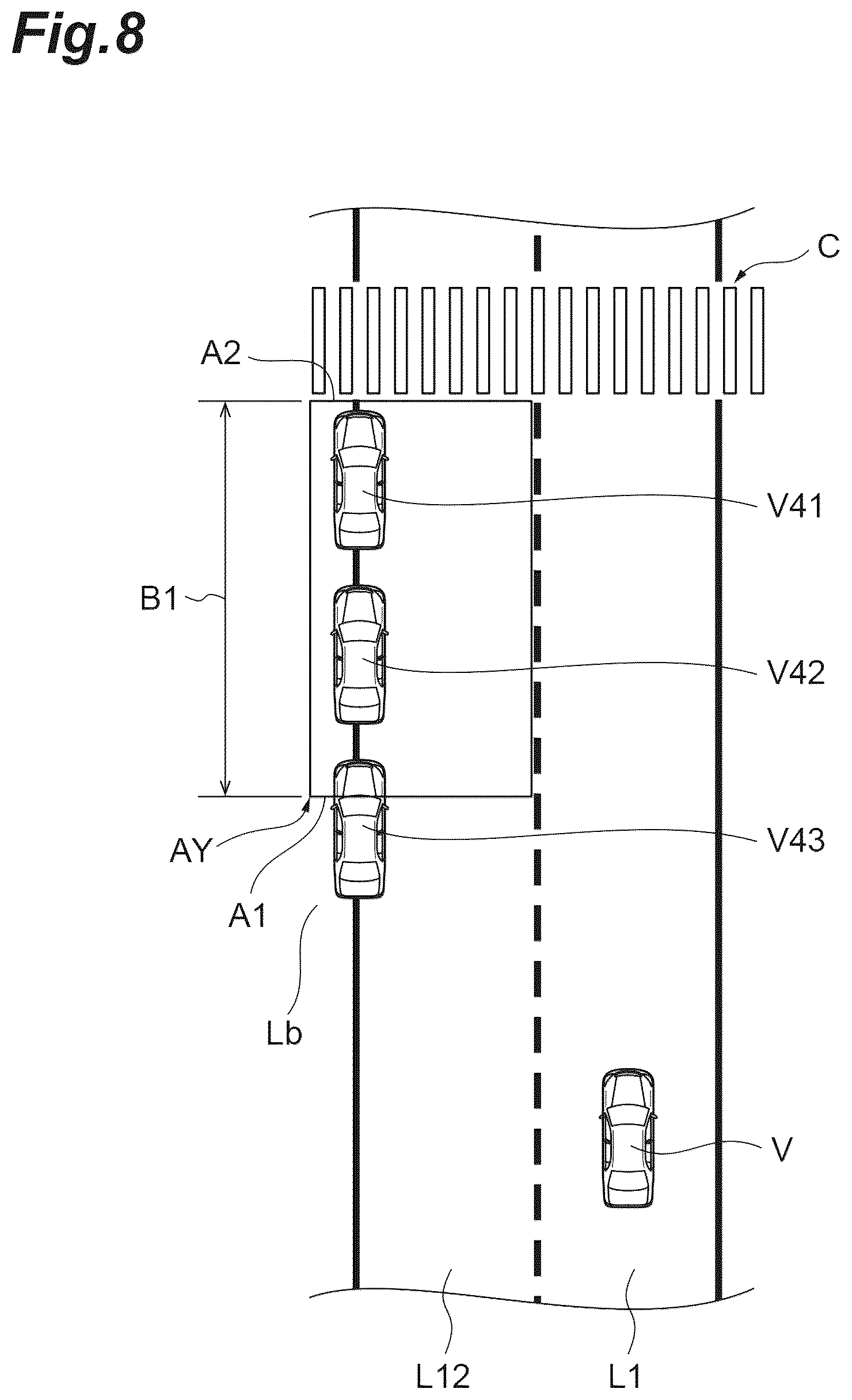 Patent US12617395 Figure 8 – Driving assistance apparatus