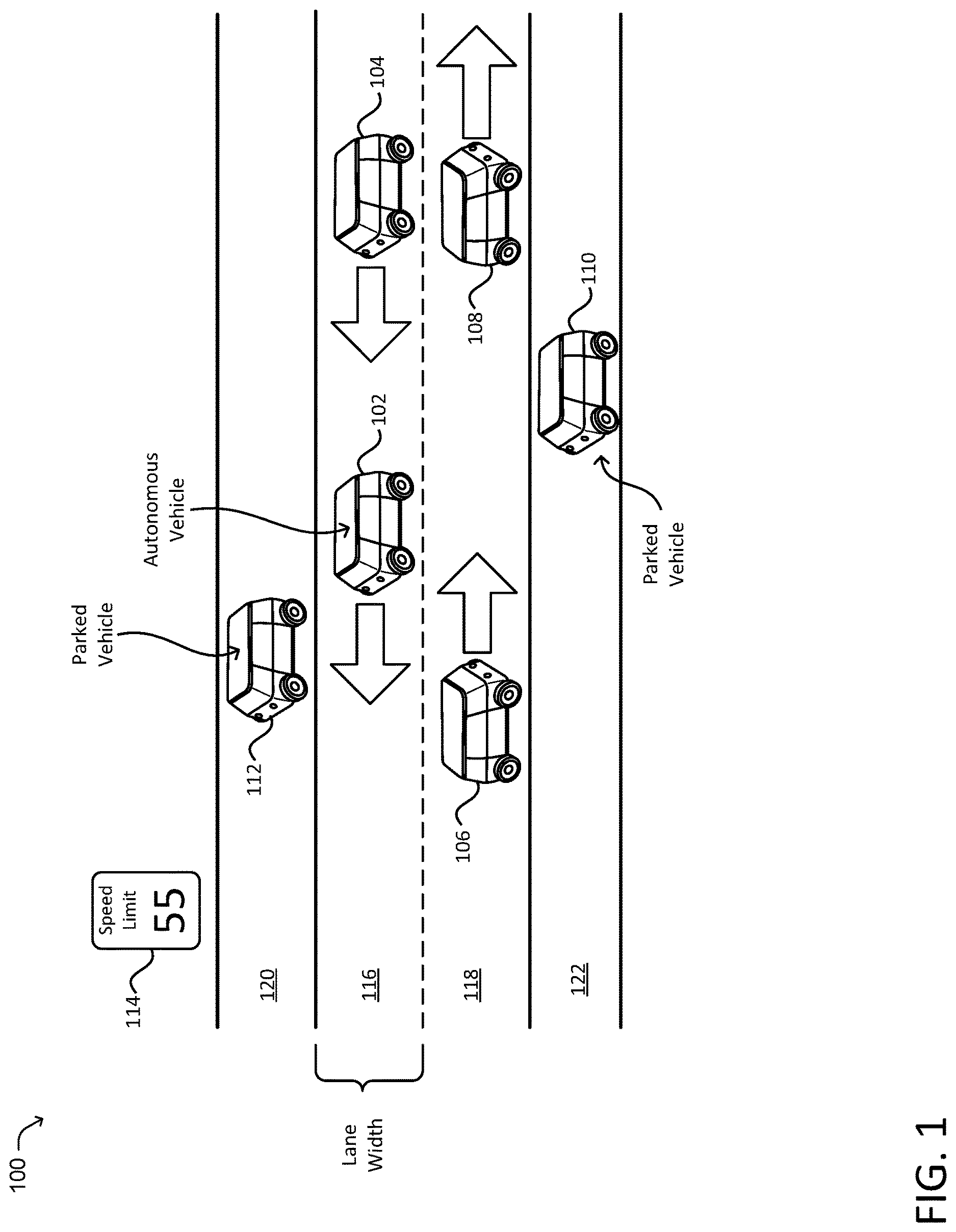 Patent US12617400 Figure 1 – System and method for determining a target vehicle speed