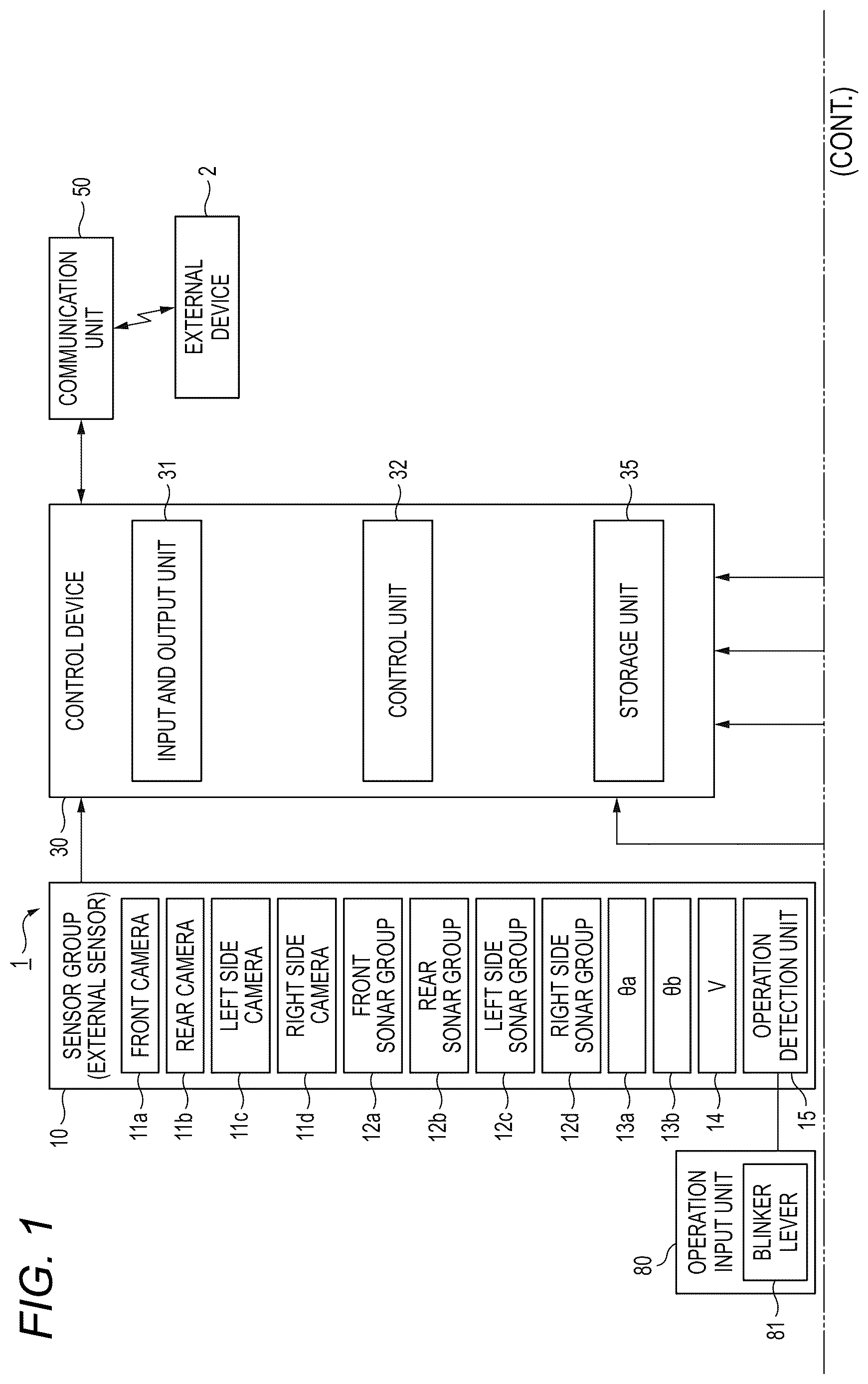 Patent US12617401 Figure 1 – Vehicle control device and control method