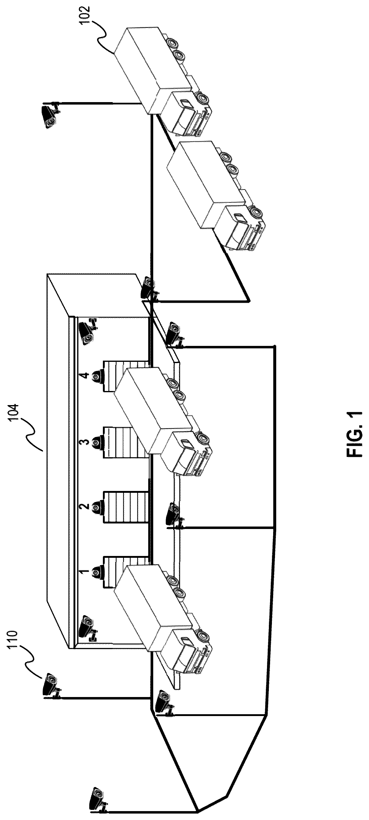 Patent US12617426 — Autonomous docking system for freight trucks — Figure 1