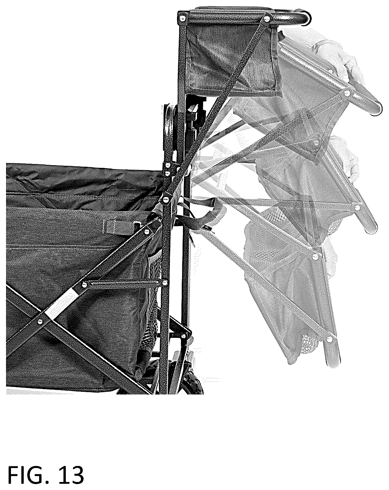 Patent US12617442 Figure 11 – Collapsible wagon with foldable handle and basket extension