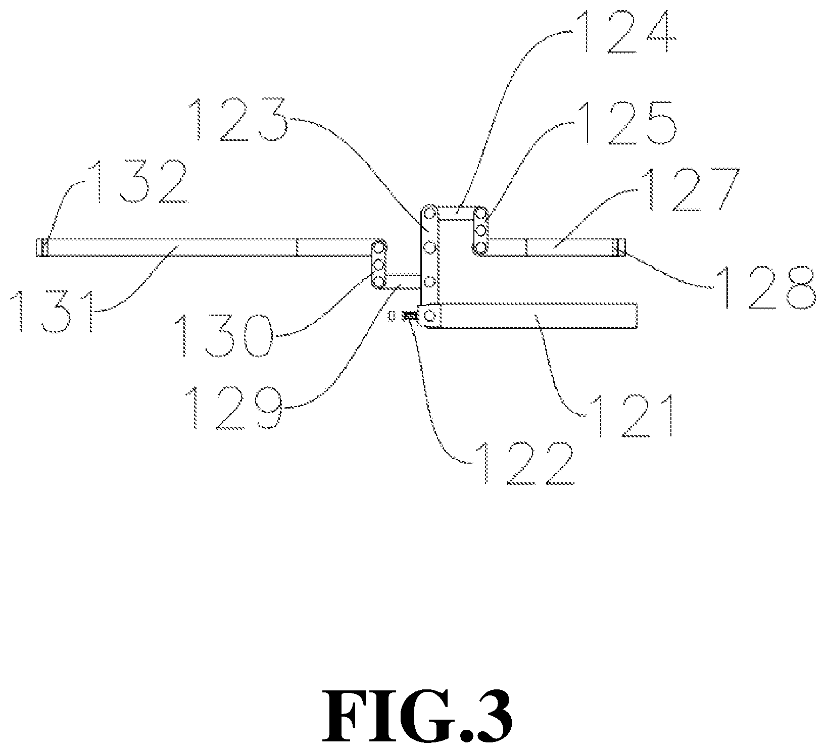 Patent US12617443 Figure 3 – Manned folding pedal of outdoor foldable electric trailer