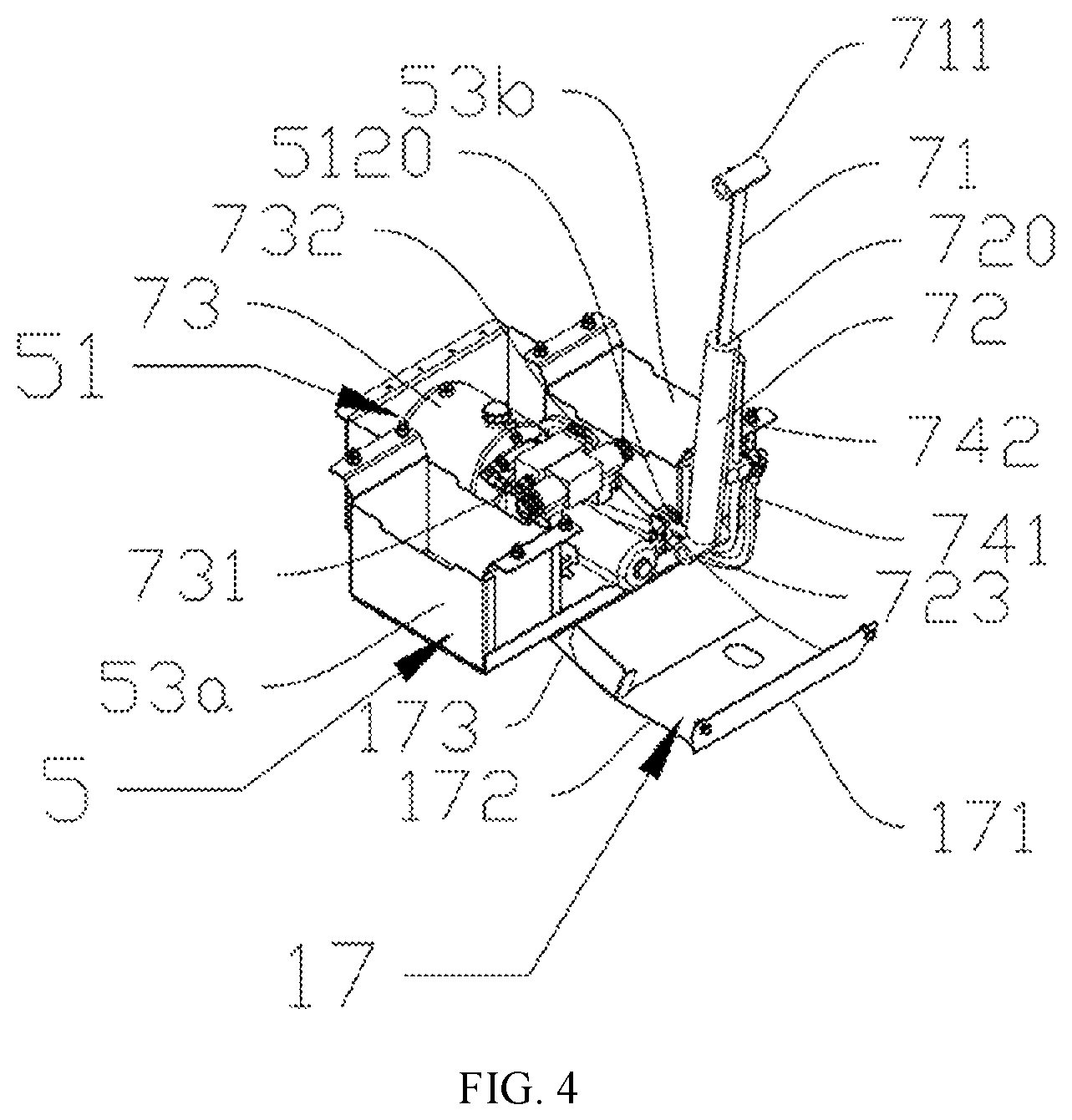 Patent US12617444 Figure 4 – Electric mini push cart