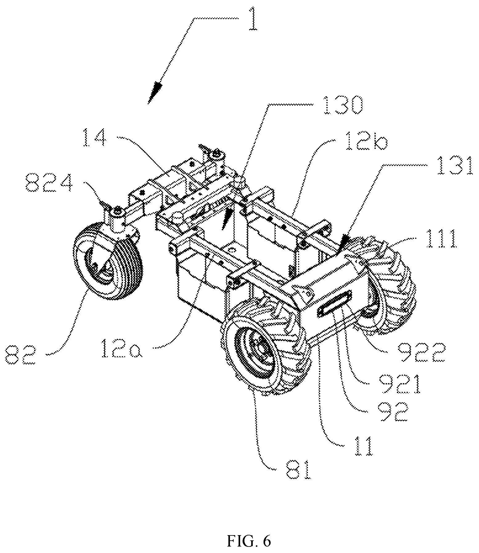 Patent US12617444 Figure 6 – Electric mini push cart