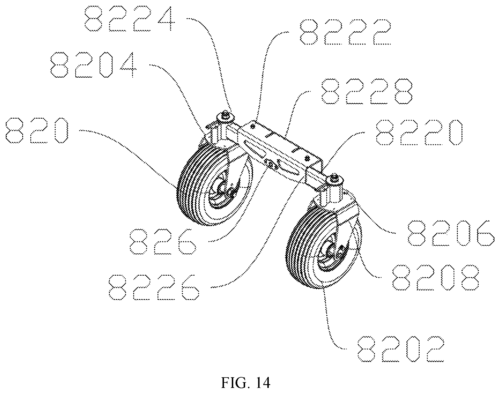 Patent US12617444 Figure 14 – Electric mini push cart