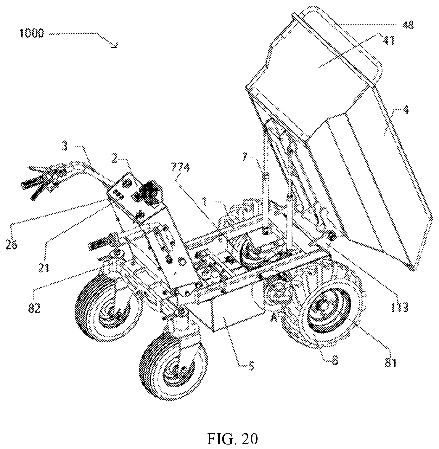 Patent US12617444 Figure 20 – Electric mini push cart