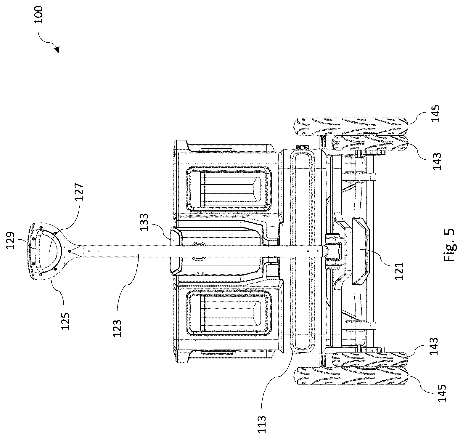 Patent US12617446 Figure 6 – Electric folding wagon