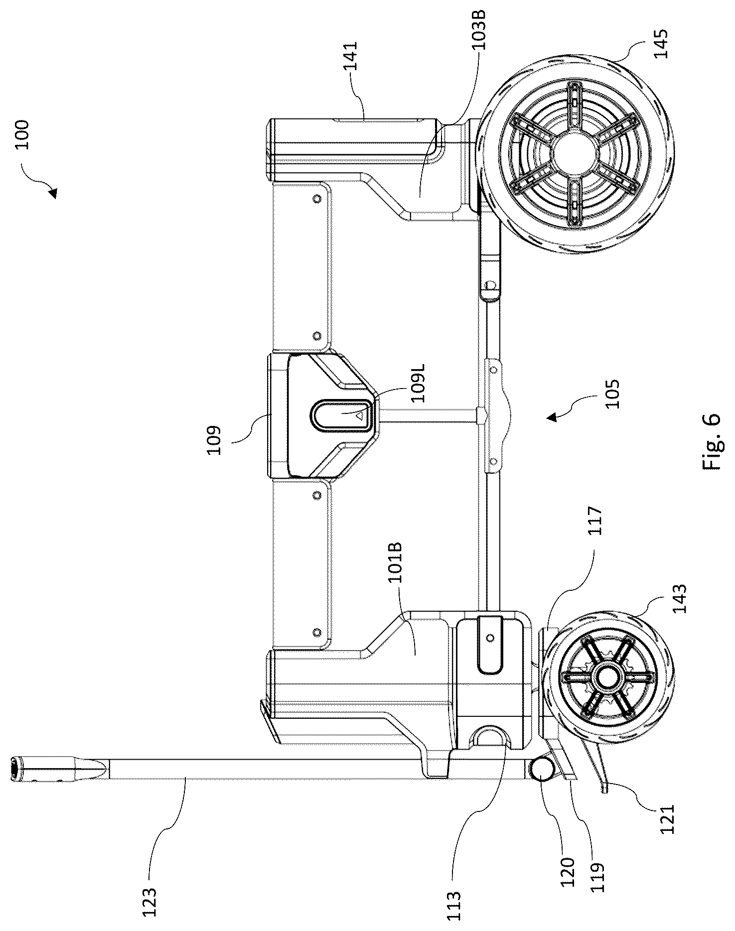 Patent US12617446 Figure 7 – Electric folding wagon