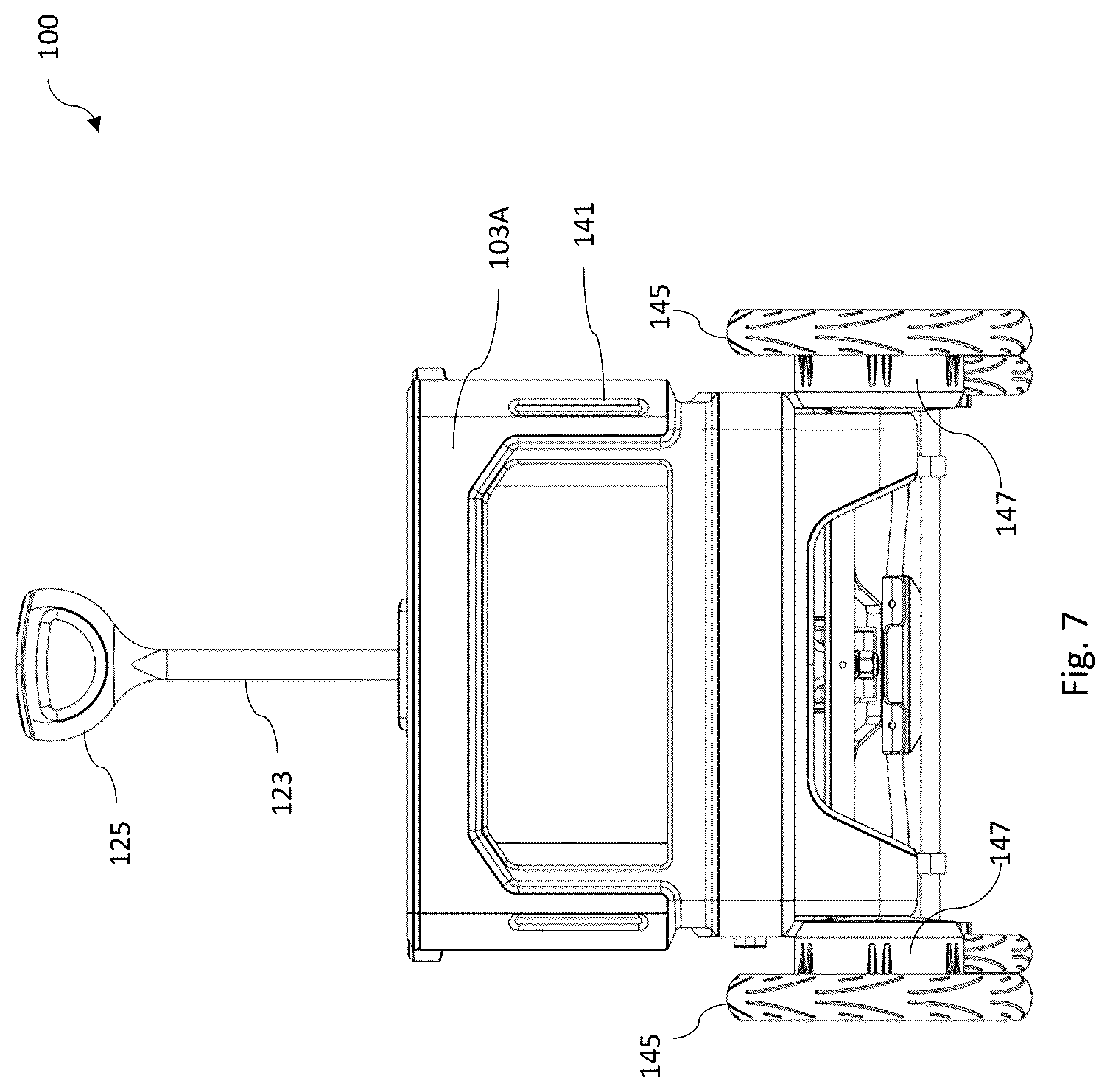 Patent US12617446 Figure 8 – Electric folding wagon
