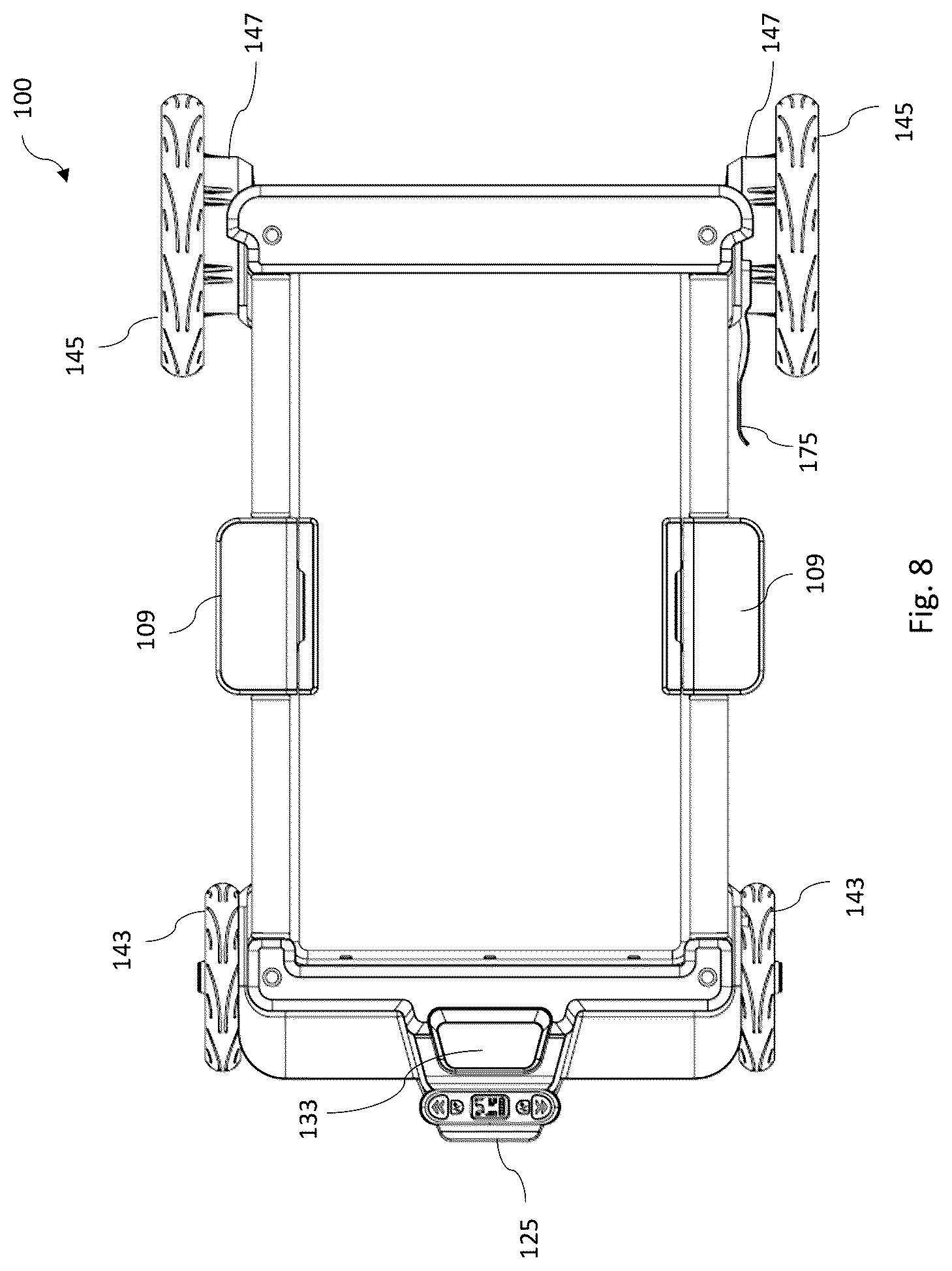Patent US12617446 Figure 9 – Electric folding wagon