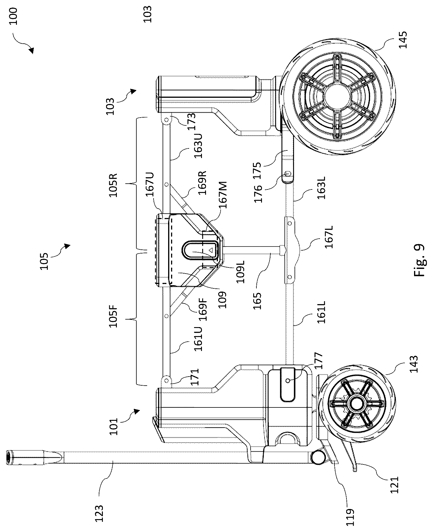 Patent US12617446 Figure 10 – Electric folding wagon