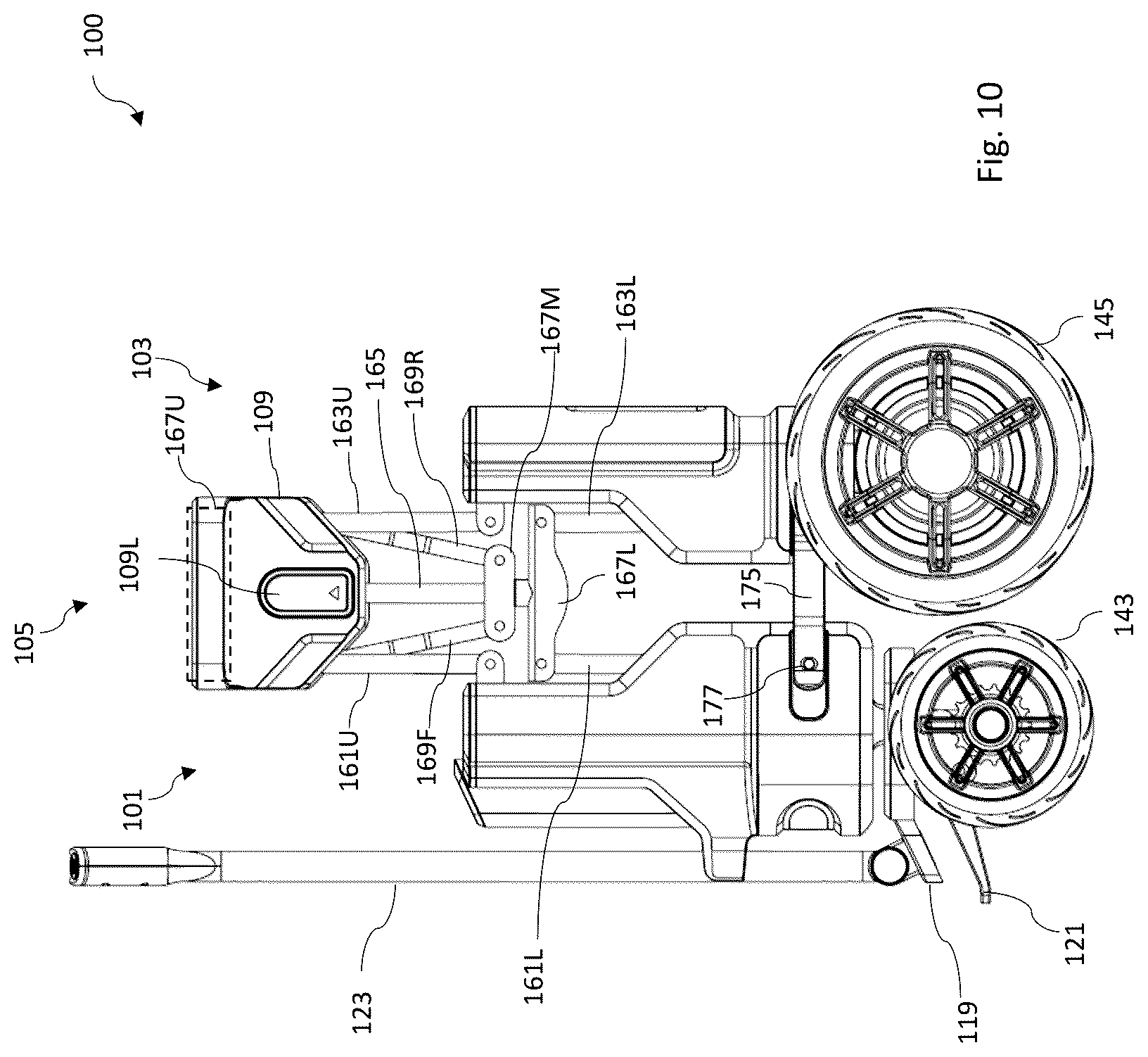 Patent US12617446 Figure 11 – Electric folding wagon