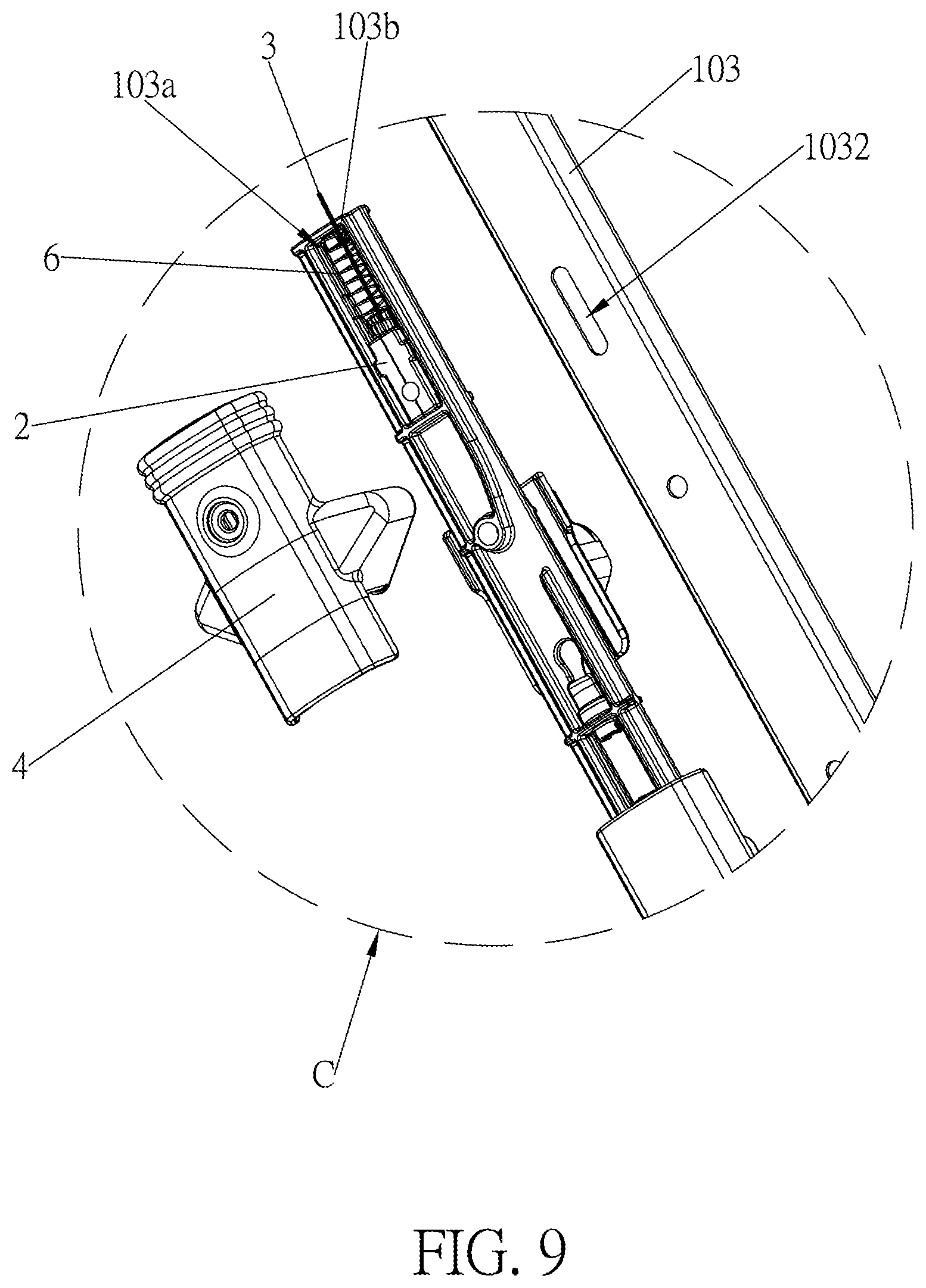 Patent US12617448 Figure 9 – Stroller and reversible mechanism thereof