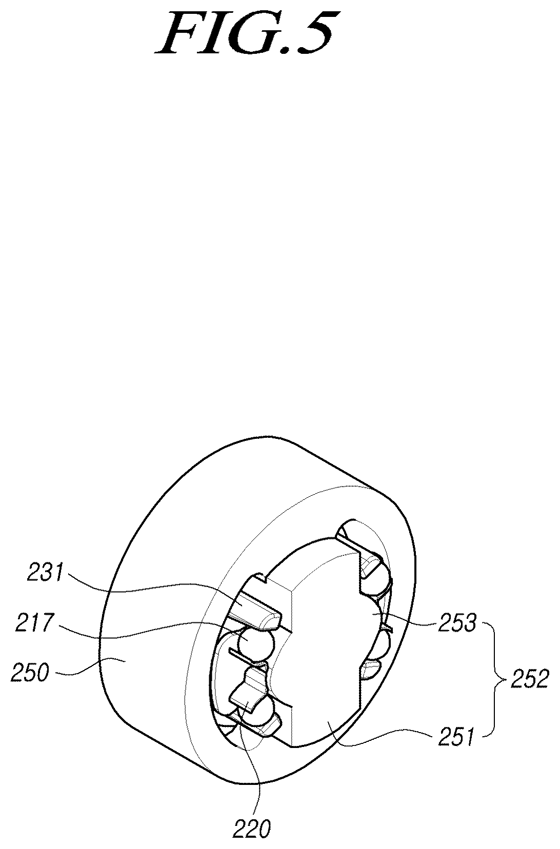 Patent US12617453 Figure 5 – Steer by wire type steering apparatus