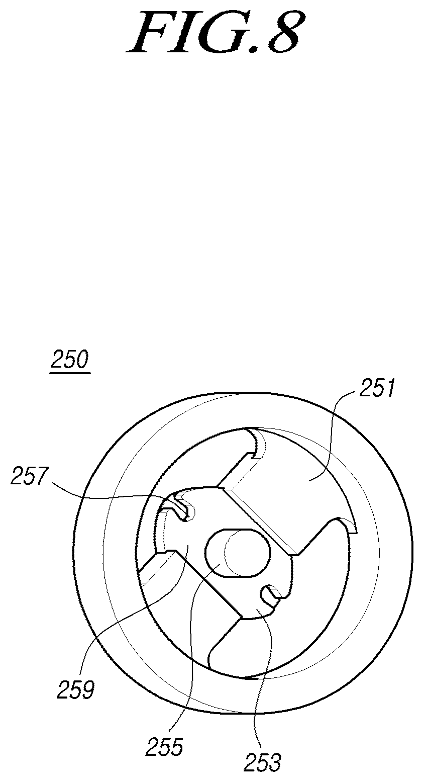 Patent US12617453 Figure 8 – Steer by wire type steering apparatus