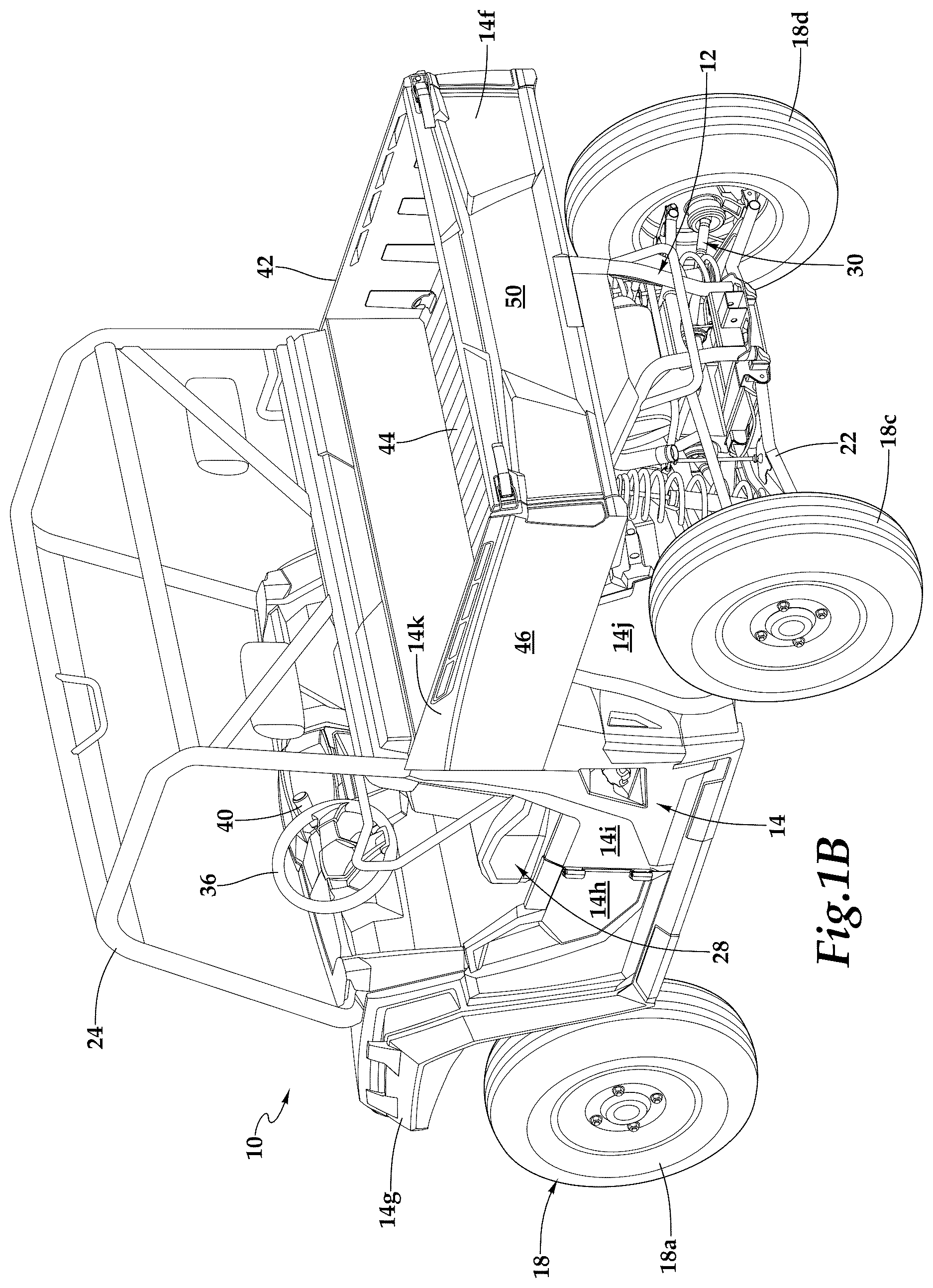 Patent US12617461 Figure 2 – Rear steer knuckles for off-road vehicles