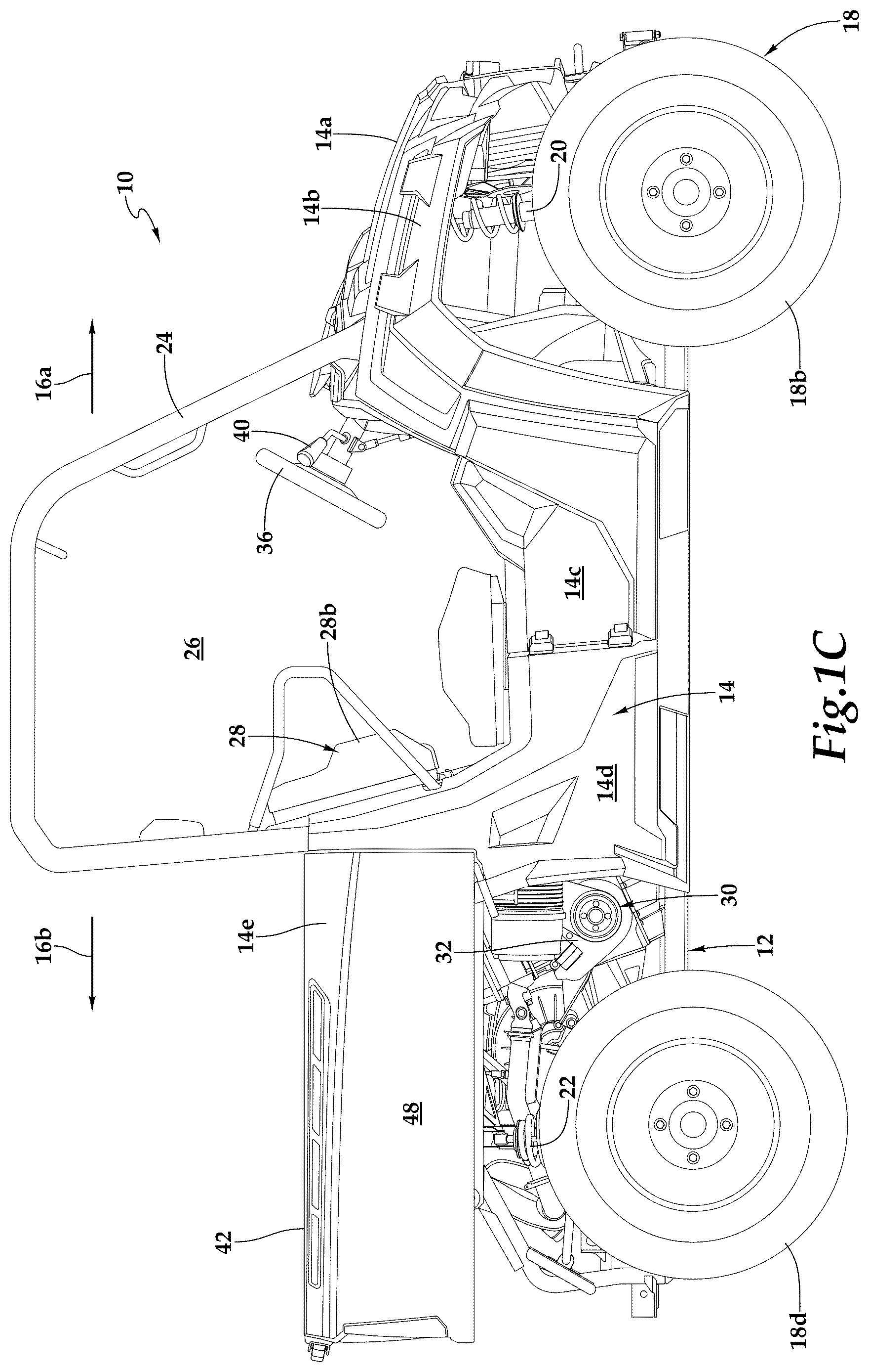 Patent US12617461 Figure 3 – Rear steer knuckles for off-road vehicles