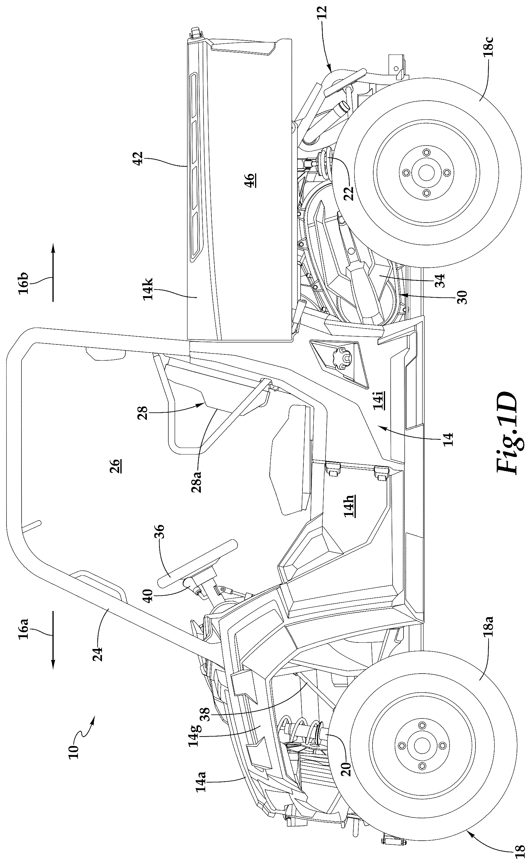 Patent US12617461 Figure 4 – Rear steer knuckles for off-road vehicles