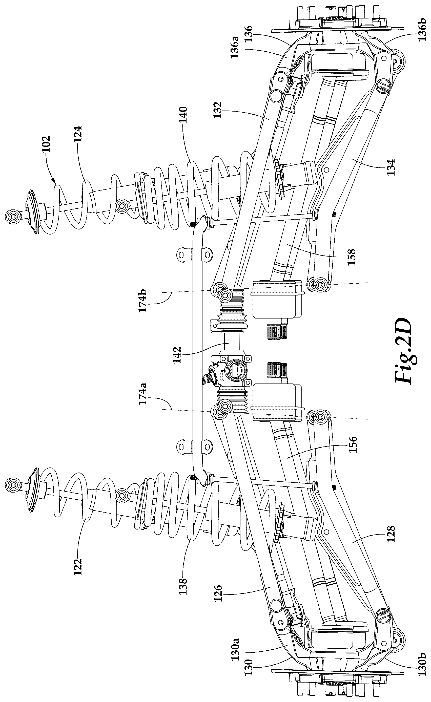 Patent US12617461 Figure 9 – Rear steer knuckles for off-road vehicles