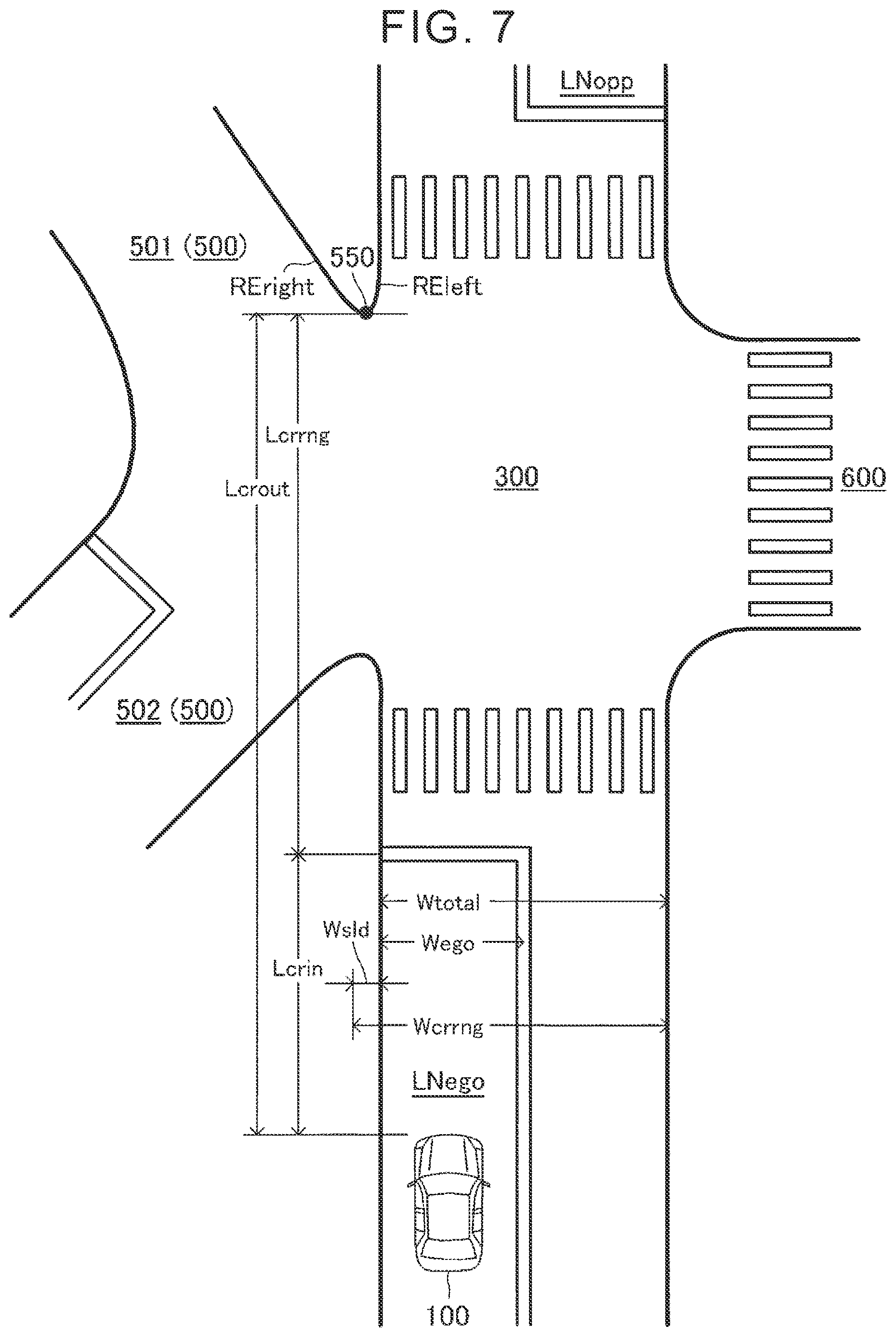 Patent US12617466 Figure 7 – Vehicle driving assist device, vehicle, vehicle driving assist method, and storage medium