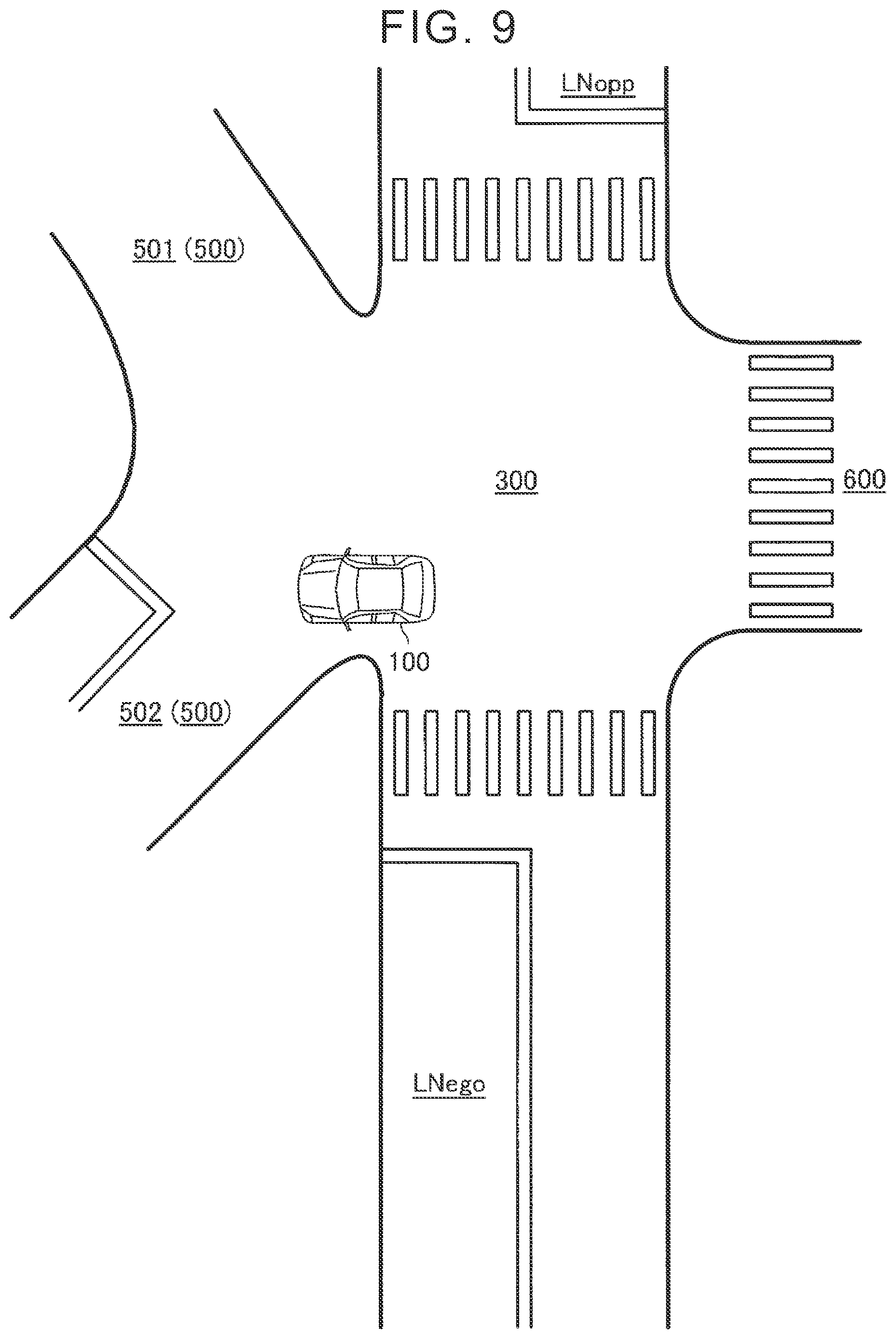 Patent US12617466 Figure 9 – Vehicle driving assist device, vehicle, vehicle driving assist method, and storage medium