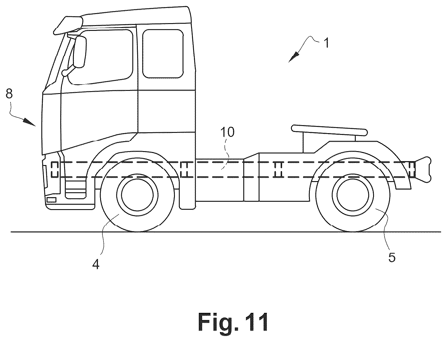 Patent US12617467 Figure 5 – Transverse cross-member assembly and mounting methods for a vehicle chassis