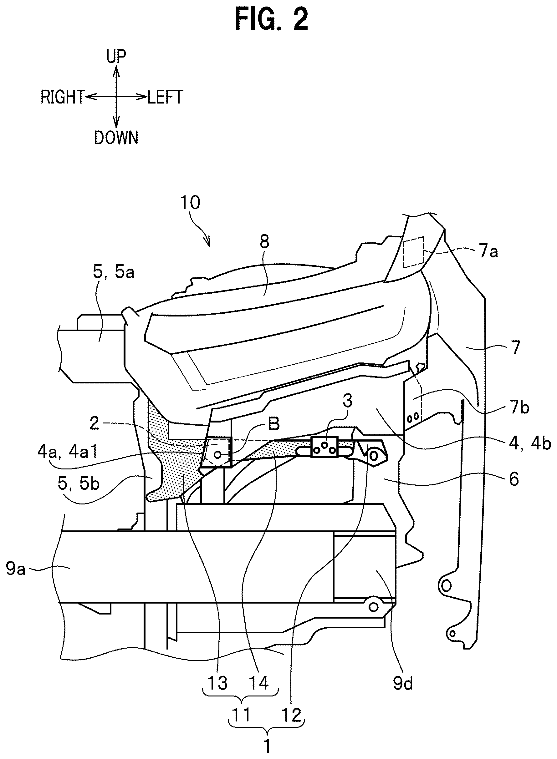Patent US12617468 Figure 2 – Vehicle front structure