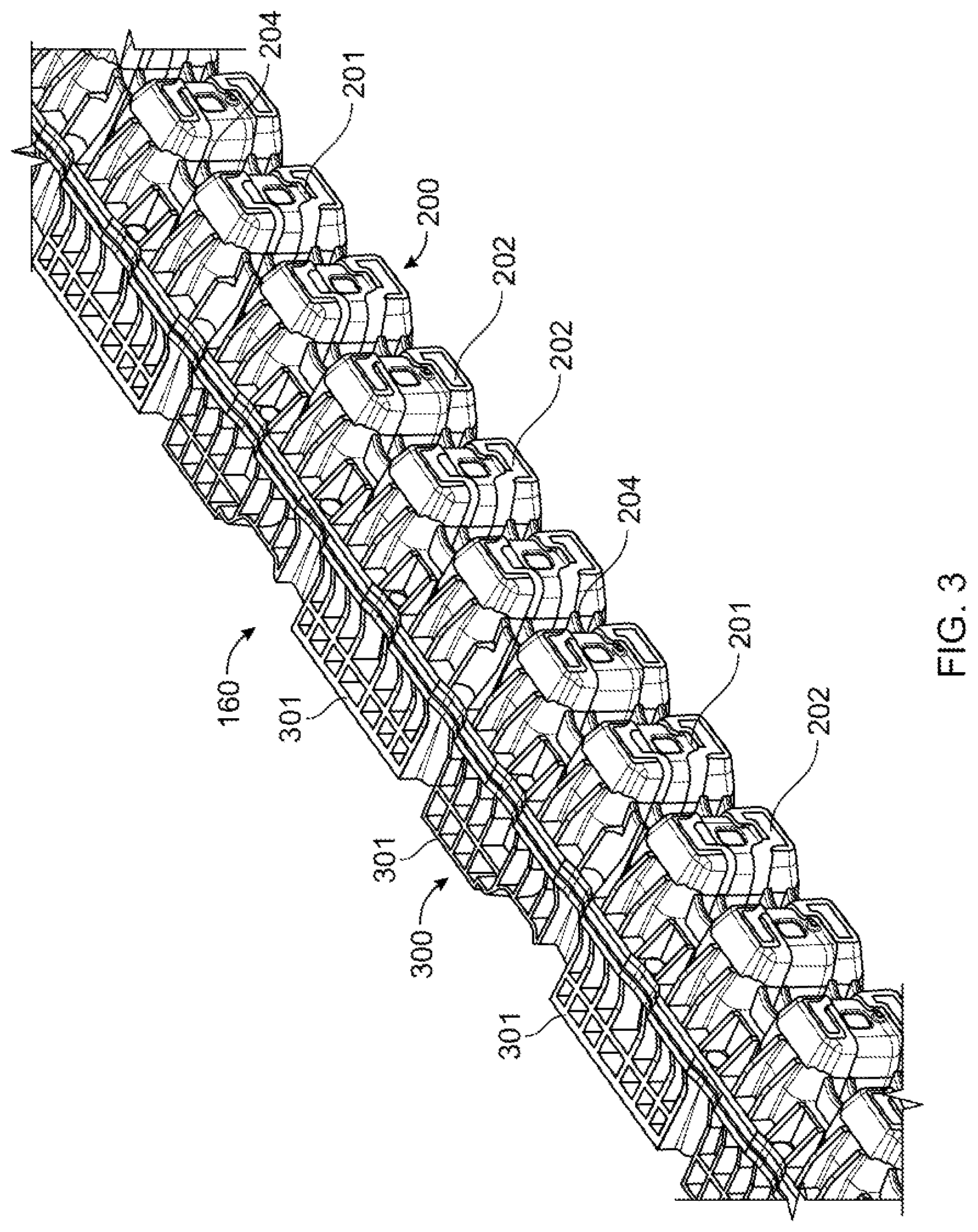 Patent US12617469 Figure 3 – Reinforcement assembly for a side sill of a vehicle