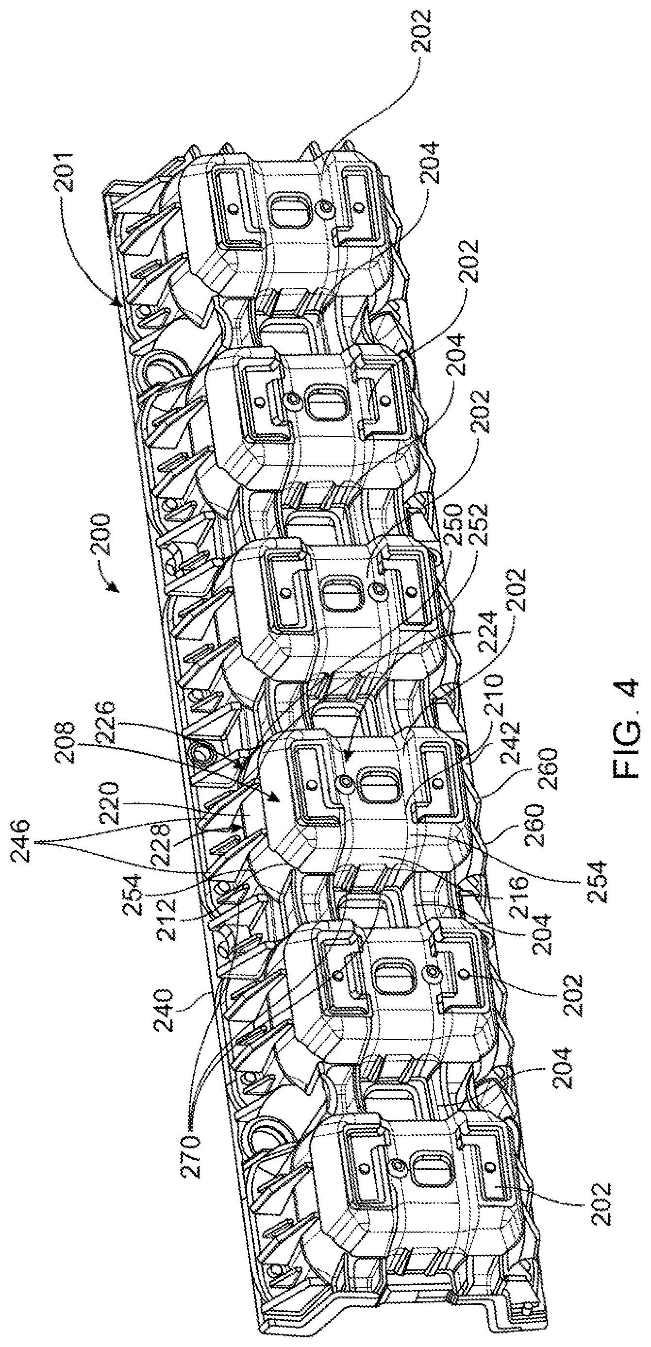 Patent US12617469 Figure 4 – Reinforcement assembly for a side sill of a vehicle